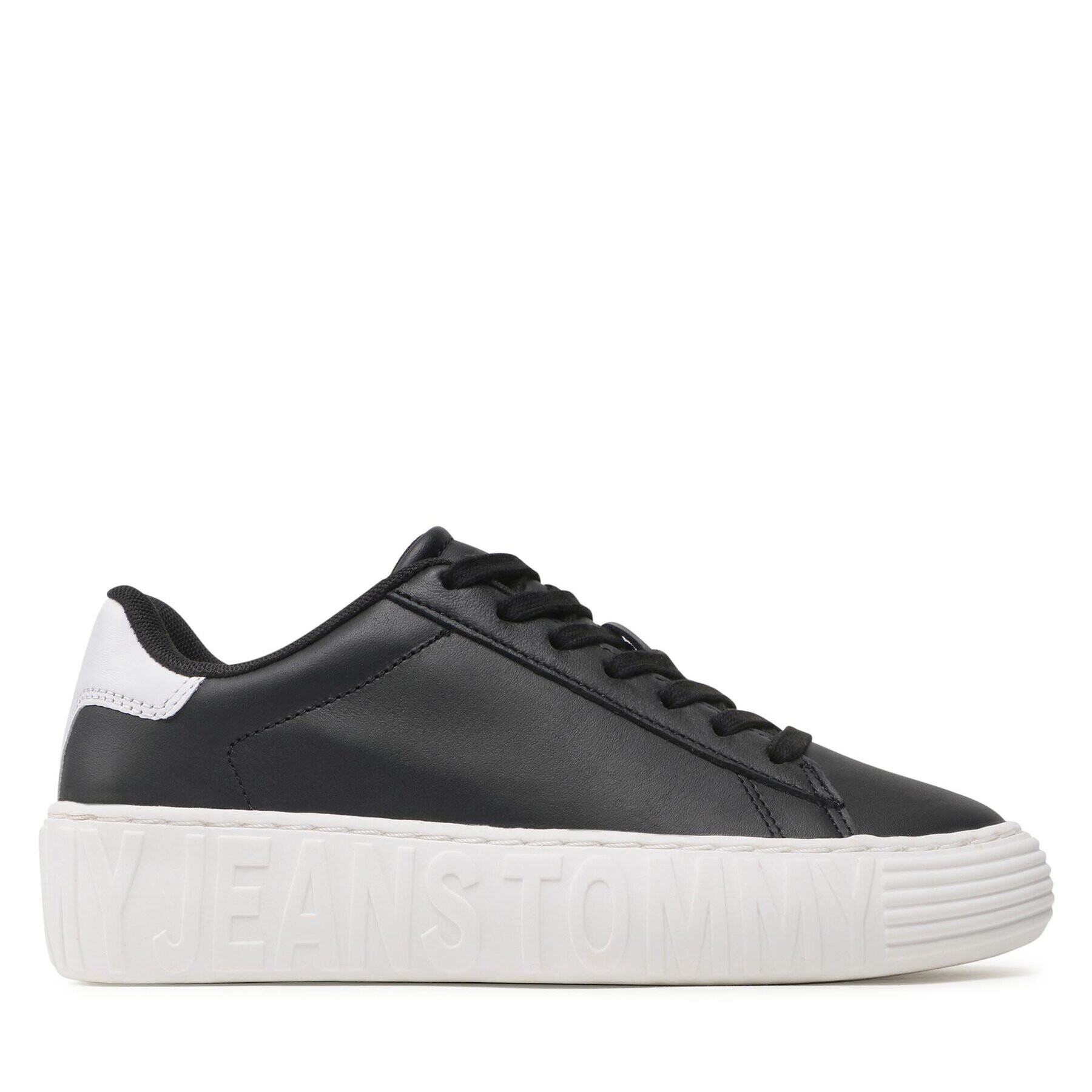 Tommy Jeans Сникърси New Cupsole Leather EN0EN02137 Черен - Pepit.bg