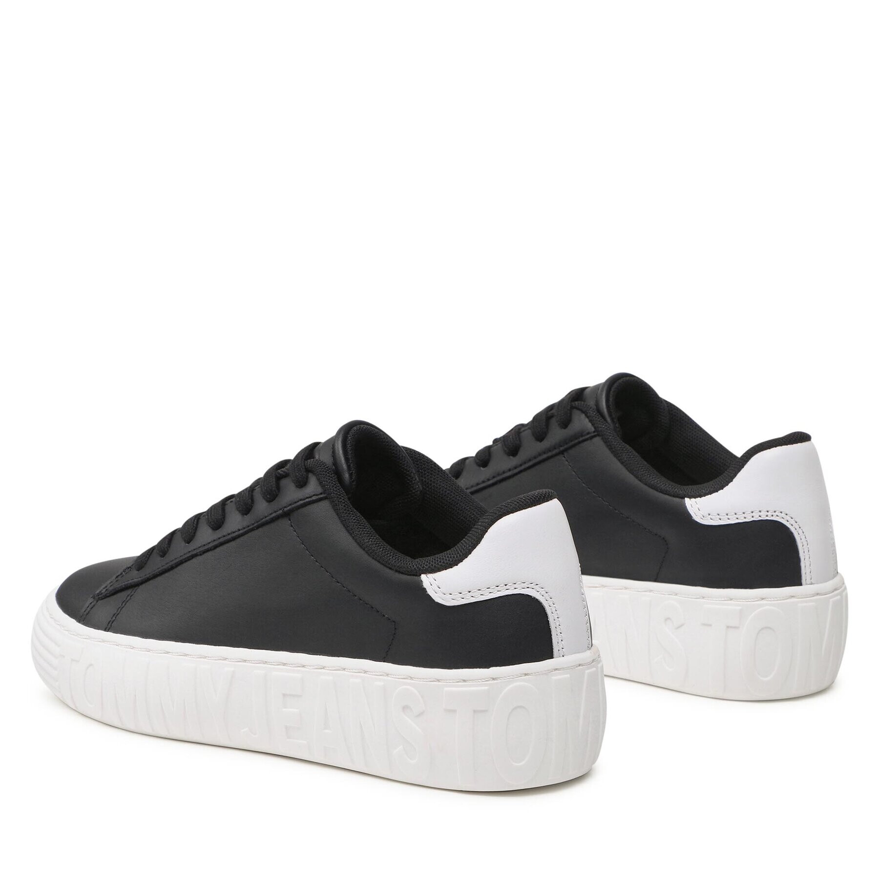 Tommy Jeans Сникърси New Cupsole Leather EN0EN02137 Черен - Pepit.bg