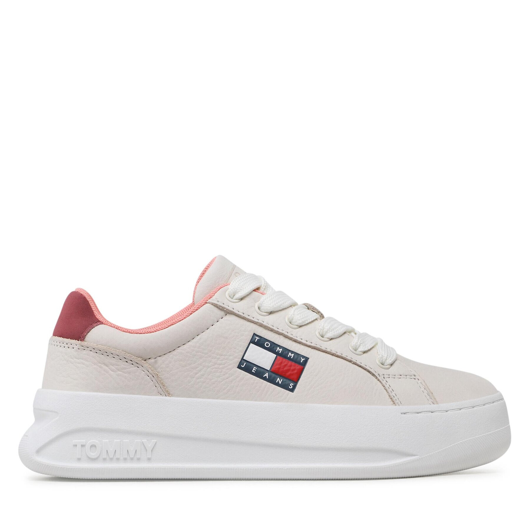 Tommy Jeans Сникърси Nubuk Platform EN0EN01974 Бежов - Pepit.bg