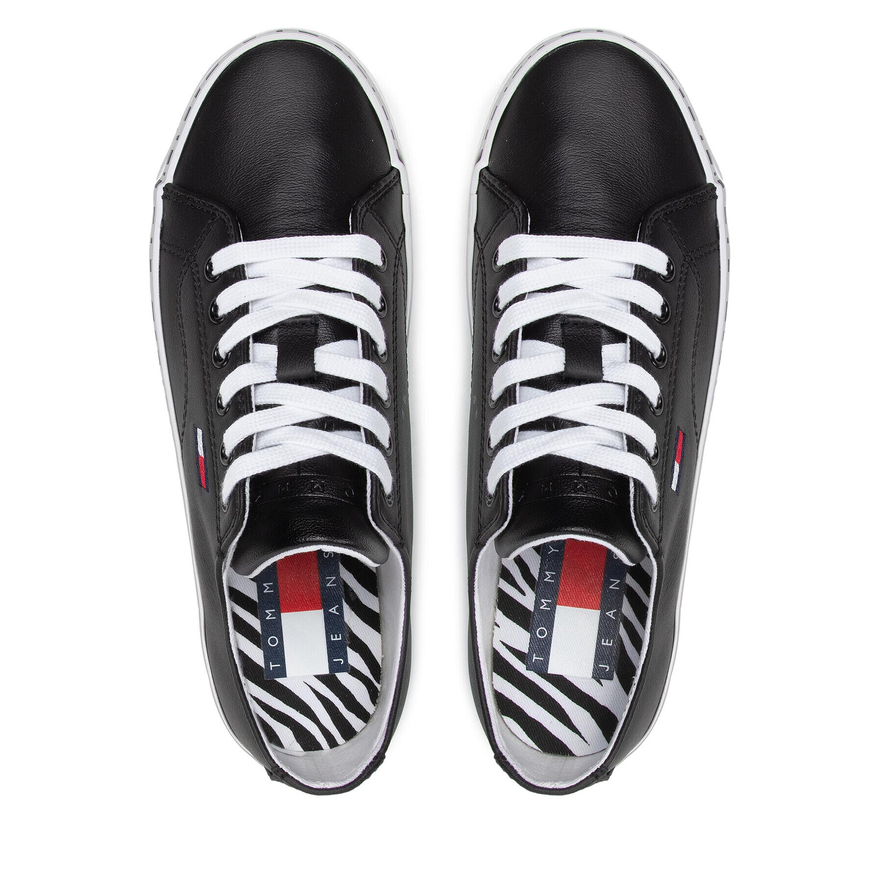 Tommy Jeans Сникърси Platform Wild Animal Sneaker EN0EN01626 Черен - Pepit.bg