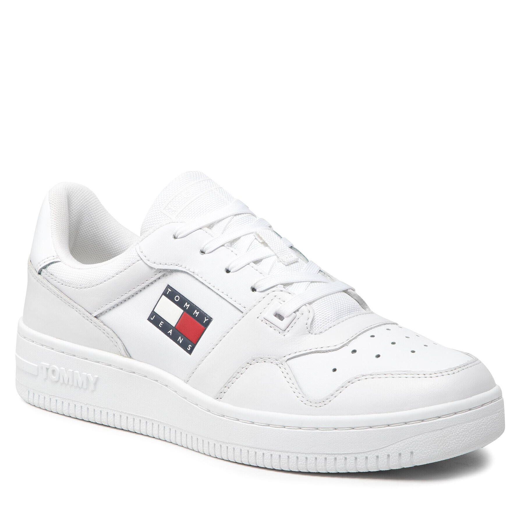 Tommy Jeans Сникърси Retro Basket EM0EM00955 Бял - Pepit.bg