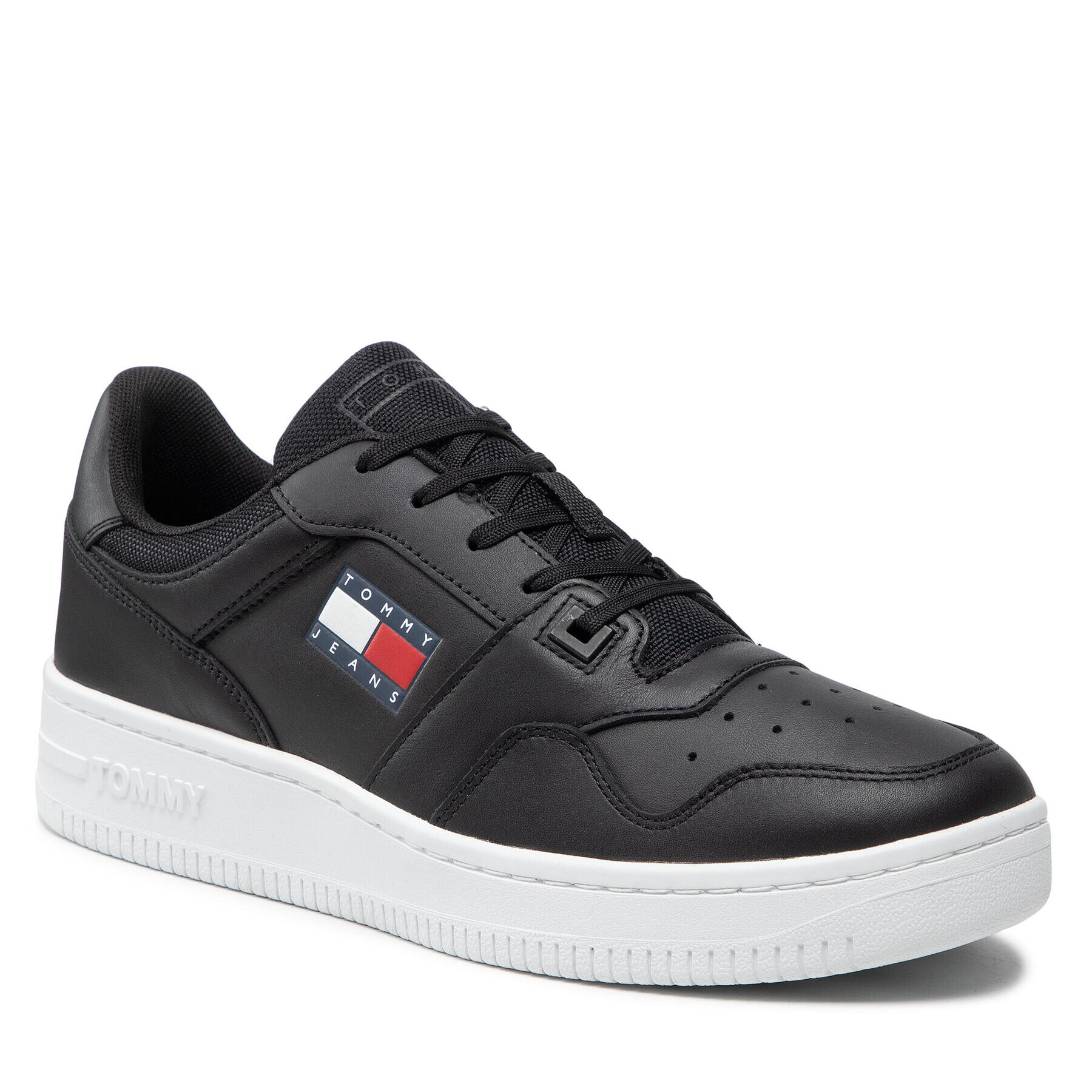 Tommy Jeans Сникърси Retro Basket EM0EM00955 Черен - Pepit.bg