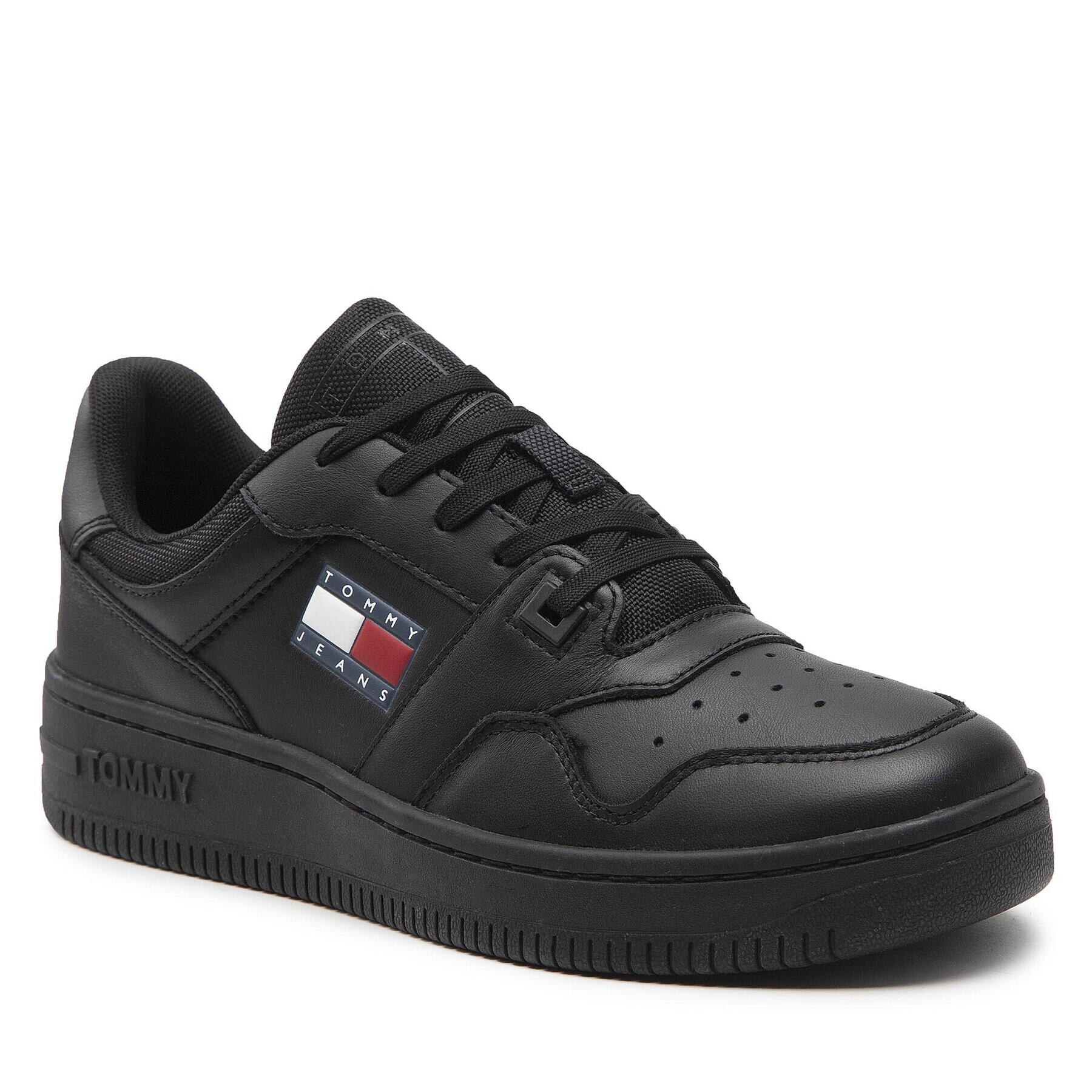 Tommy Jeans Сникърси Retro Basket EM0EM00955 Черен - Pepit.bg