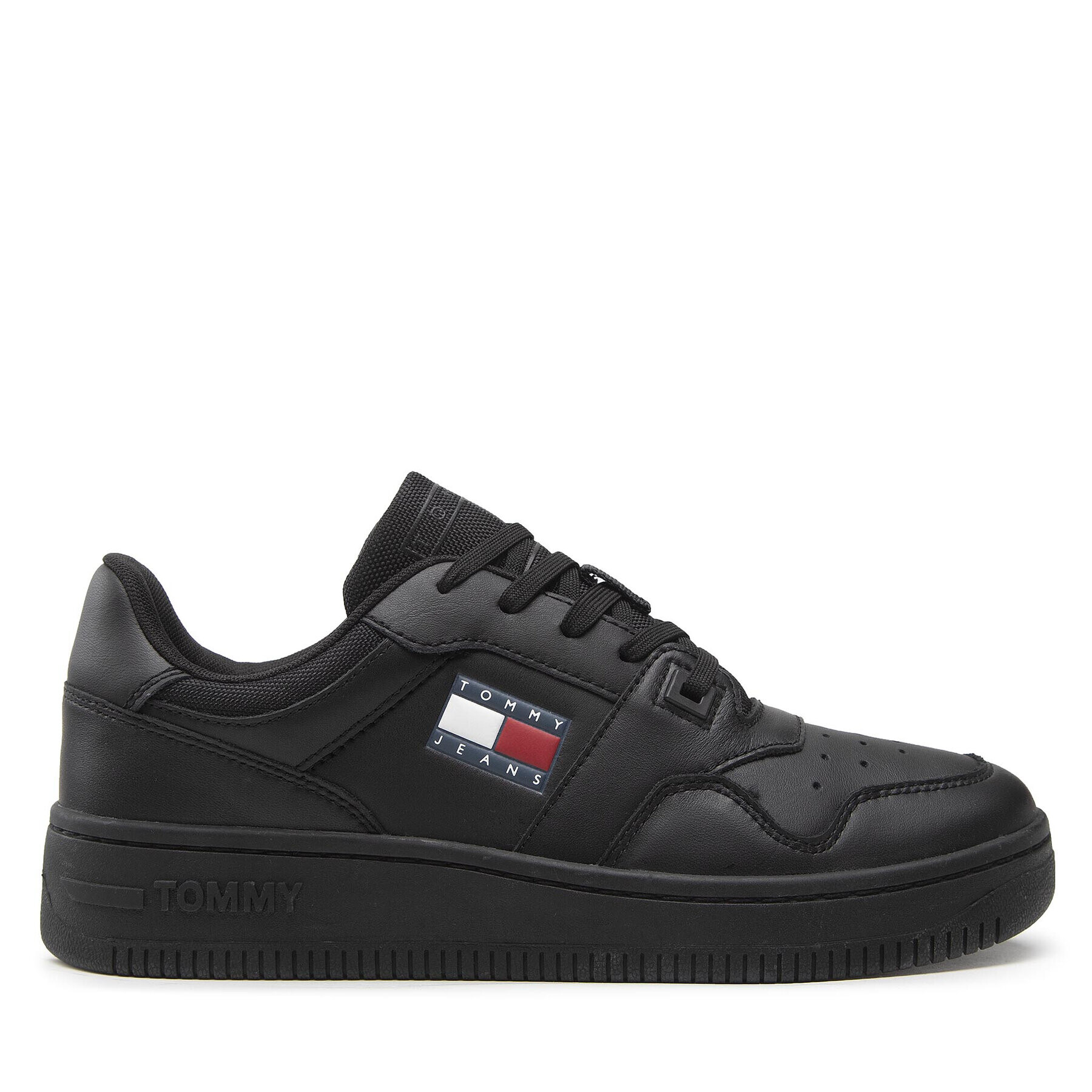 Tommy Jeans Сникърси Retro Basket EM0EM00955 Черен - Pepit.bg