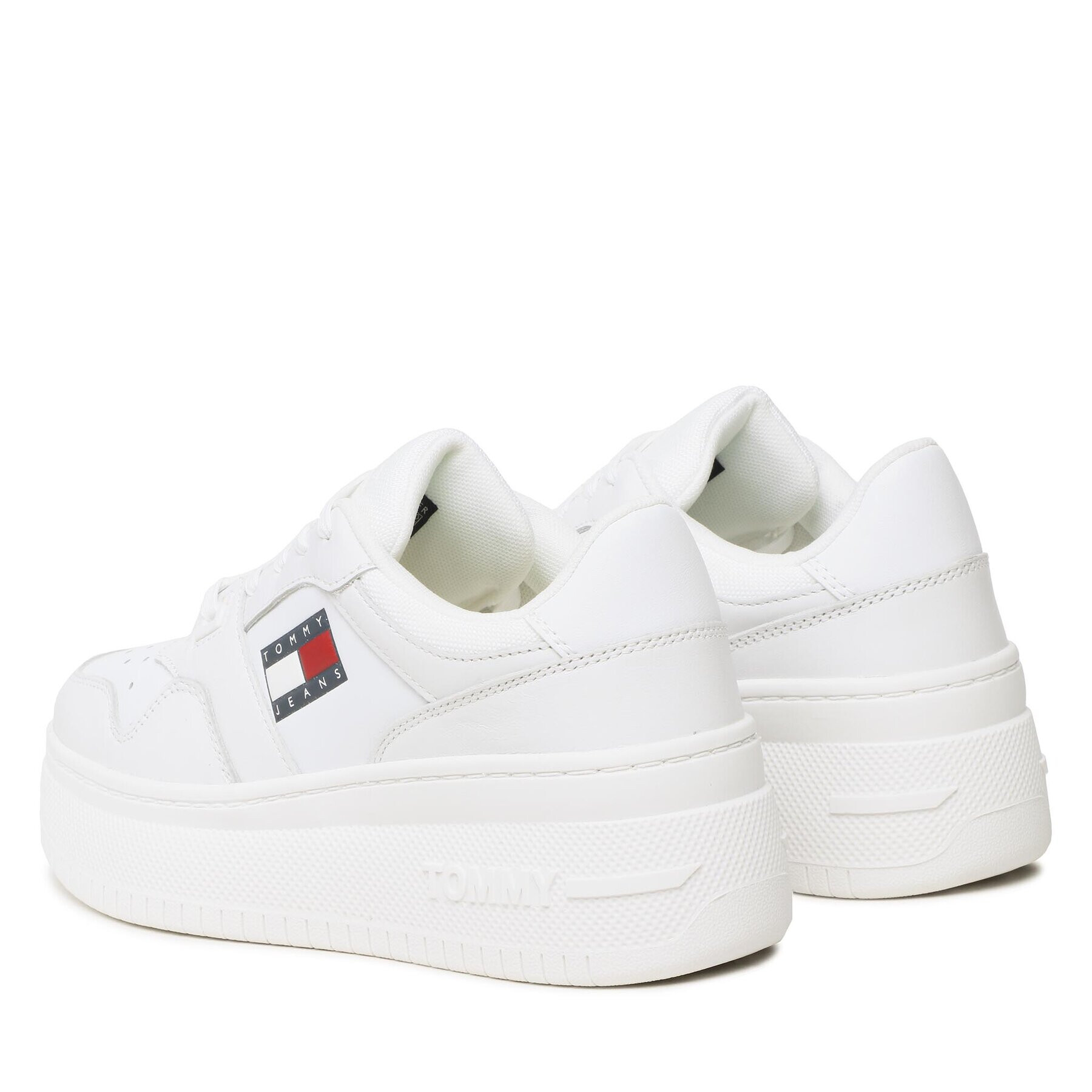 Tommy Jeans Сникърси Retro Basket Flatf EN0EN02086 Бял - Pepit.bg