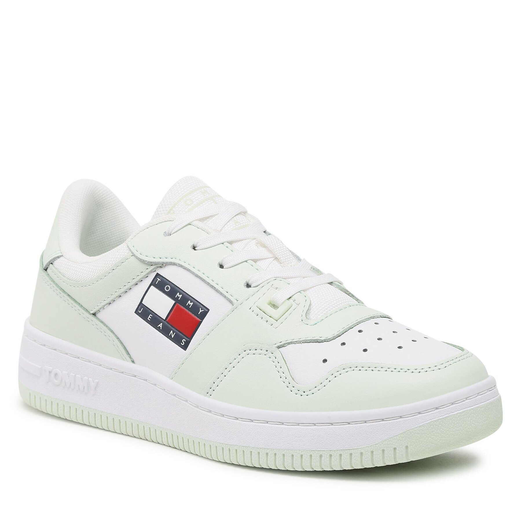 Tommy Jeans Сникърси Retro Basket Wmn EN0EN02102 Зелен - Pepit.bg