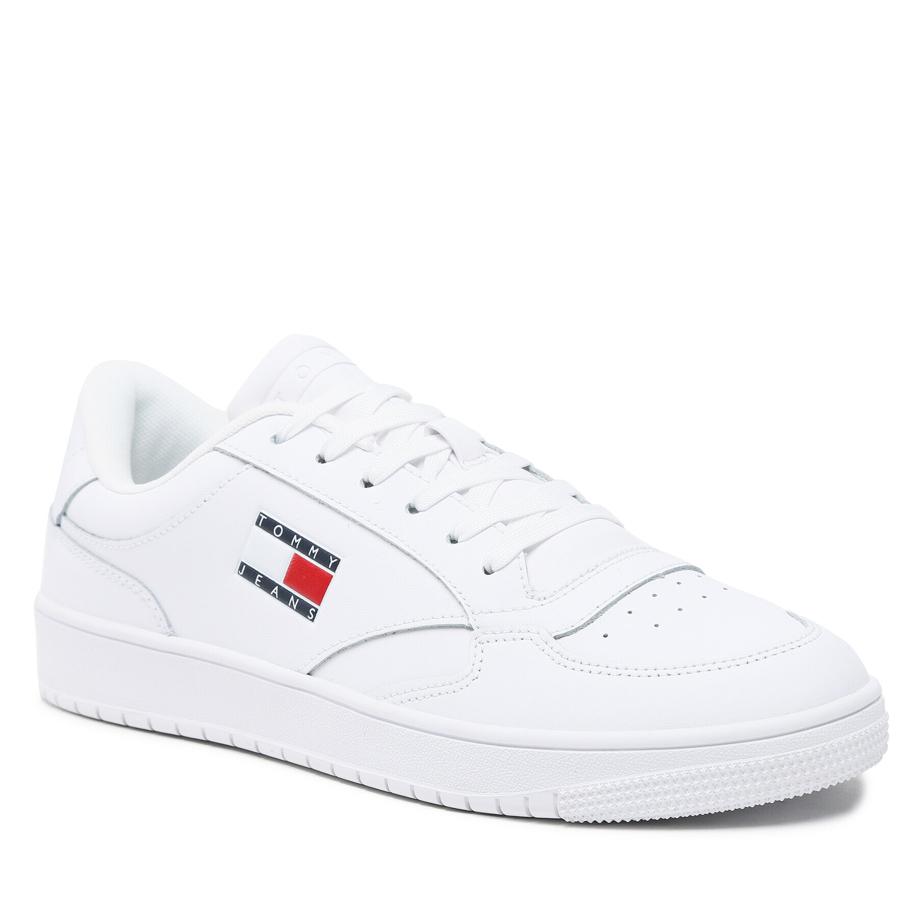 Tommy Jeans Сникърси Retro Leather EM0EM01190 Бял - Pepit.bg