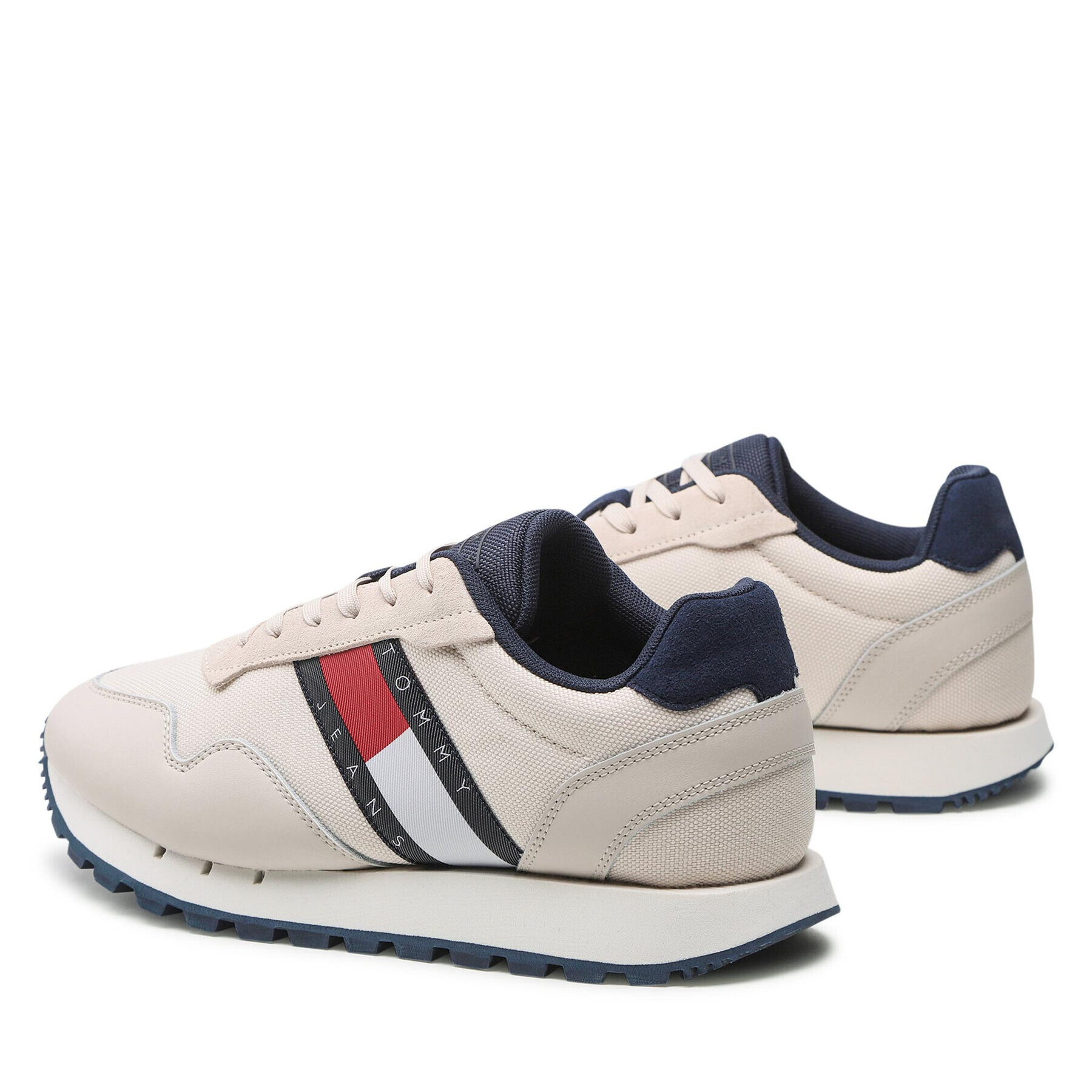 Tommy Jeans Сникърси Retro Leather Tjm Runner EM0EM01081 Бежов - Pepit.bg