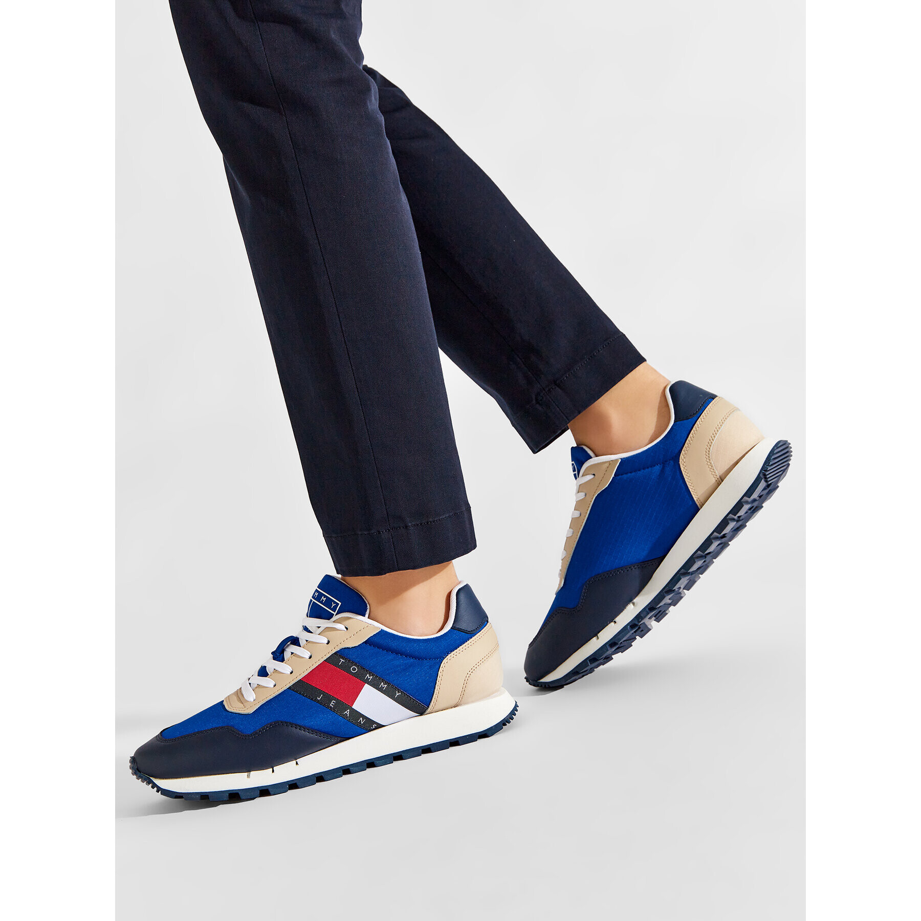 Tommy Jeans Сникърси Retro Runner Core EM0EM01014 Син - Pepit.bg