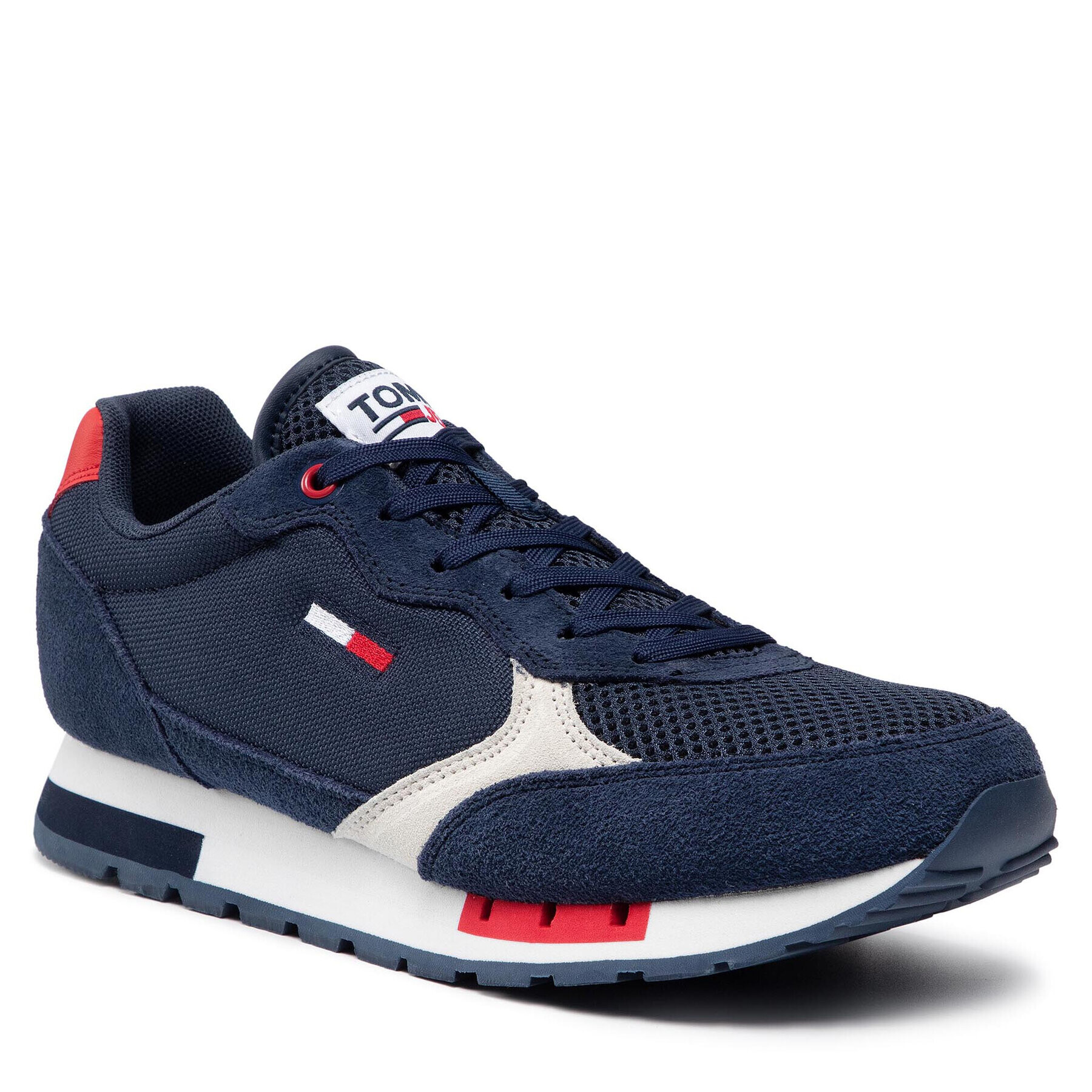 Tommy Jeans Сникърси Retro Runner Mix EM0EM00699 Тъмносин - Pepit.bg