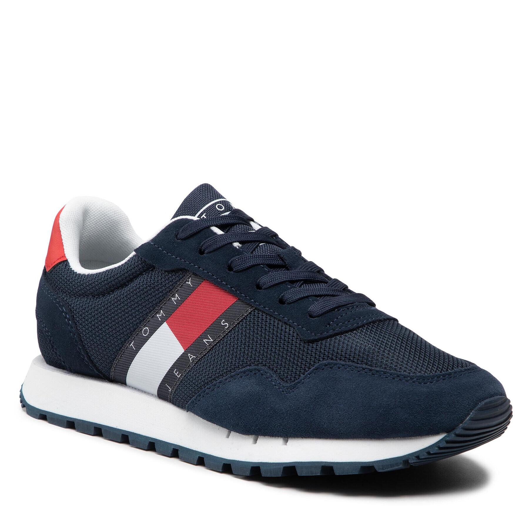 Tommy Jeans Сникърси Retro Runner Mix EM0EM00960 Тъмносин - Pepit.bg