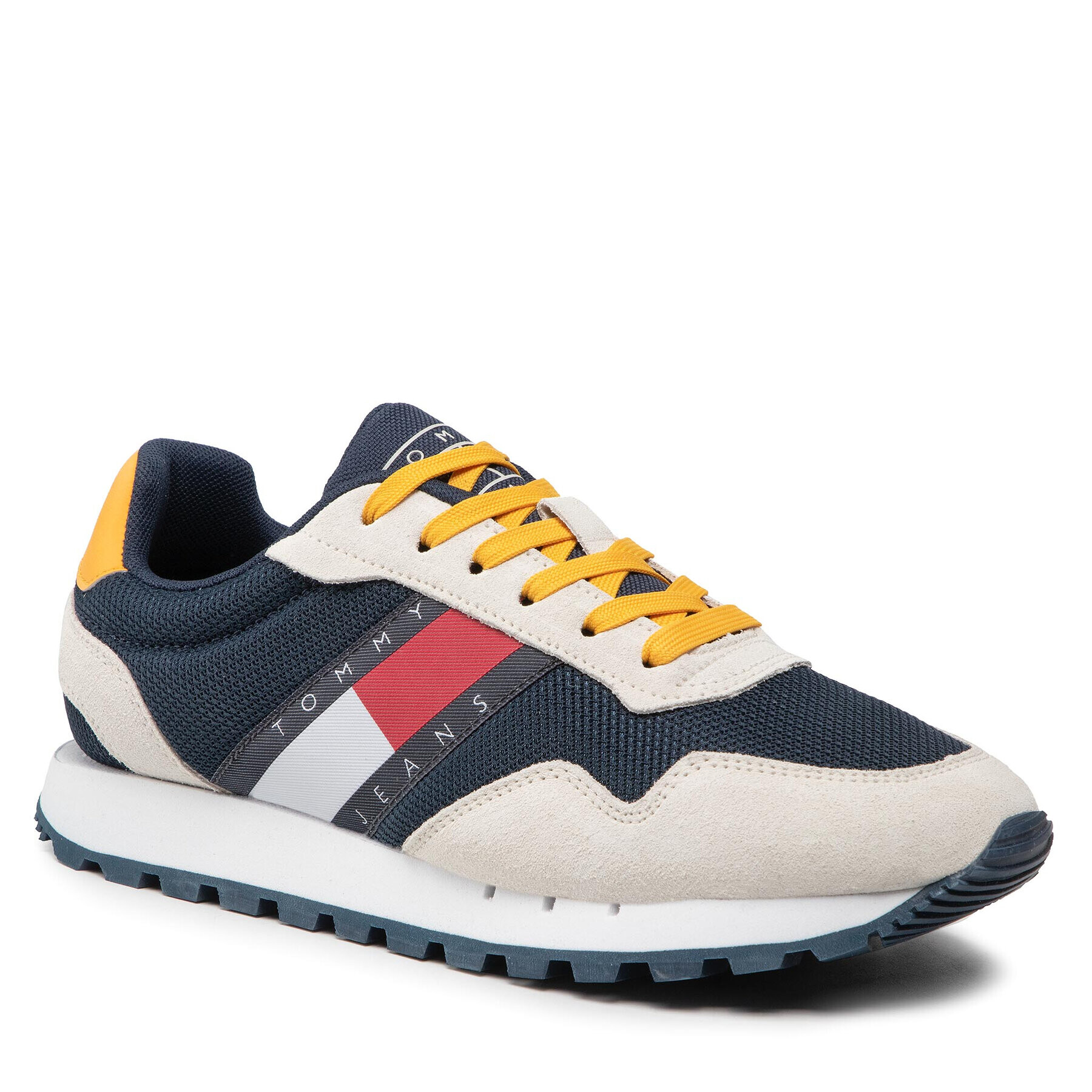 Tommy Jeans Сникърси Retro Runner Mix EM0EM00960 Тъмносин - Pepit.bg