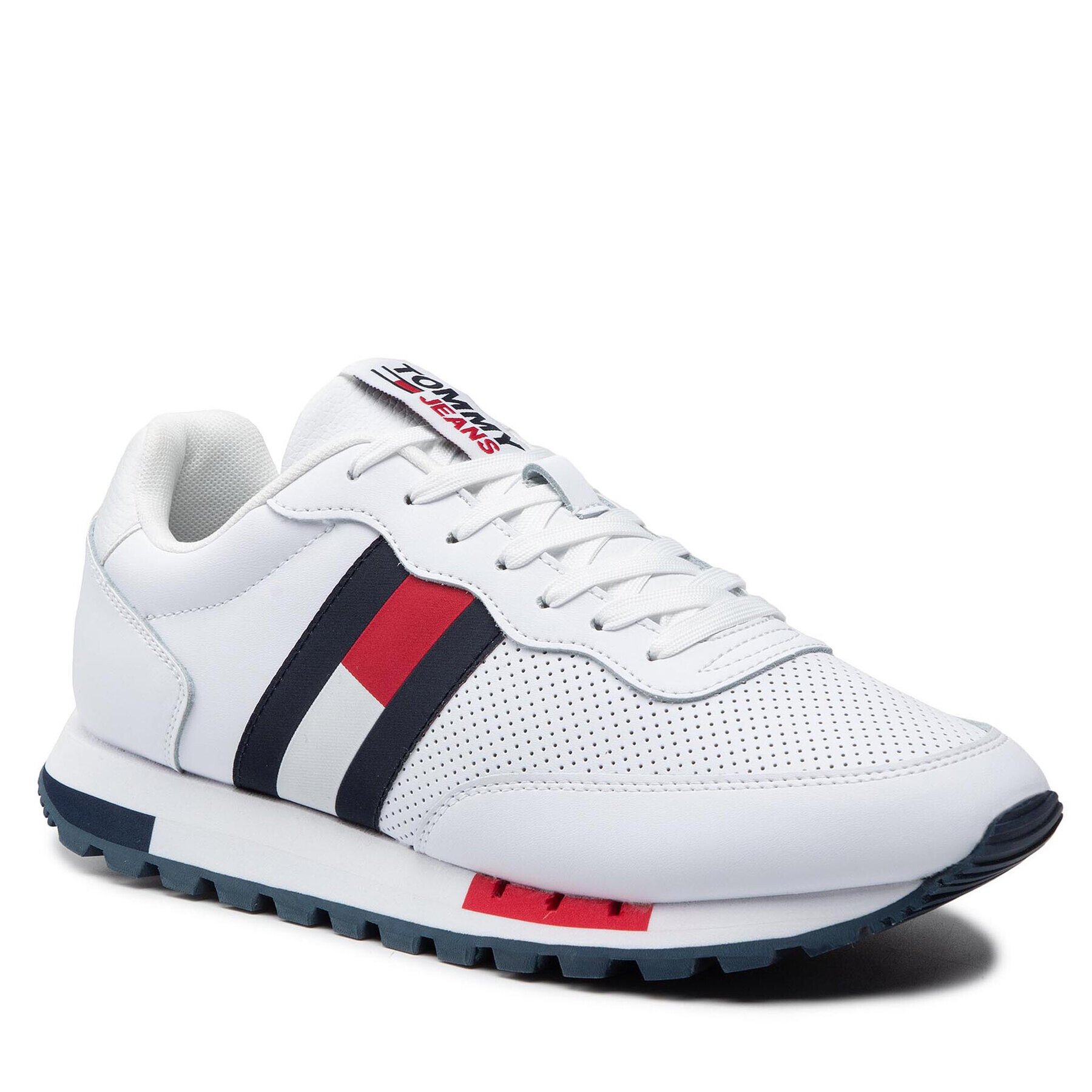 Tommy Jeans Сникърси Retro Tjm Lether Runner EM0EM00726 Бял - Pepit.bg