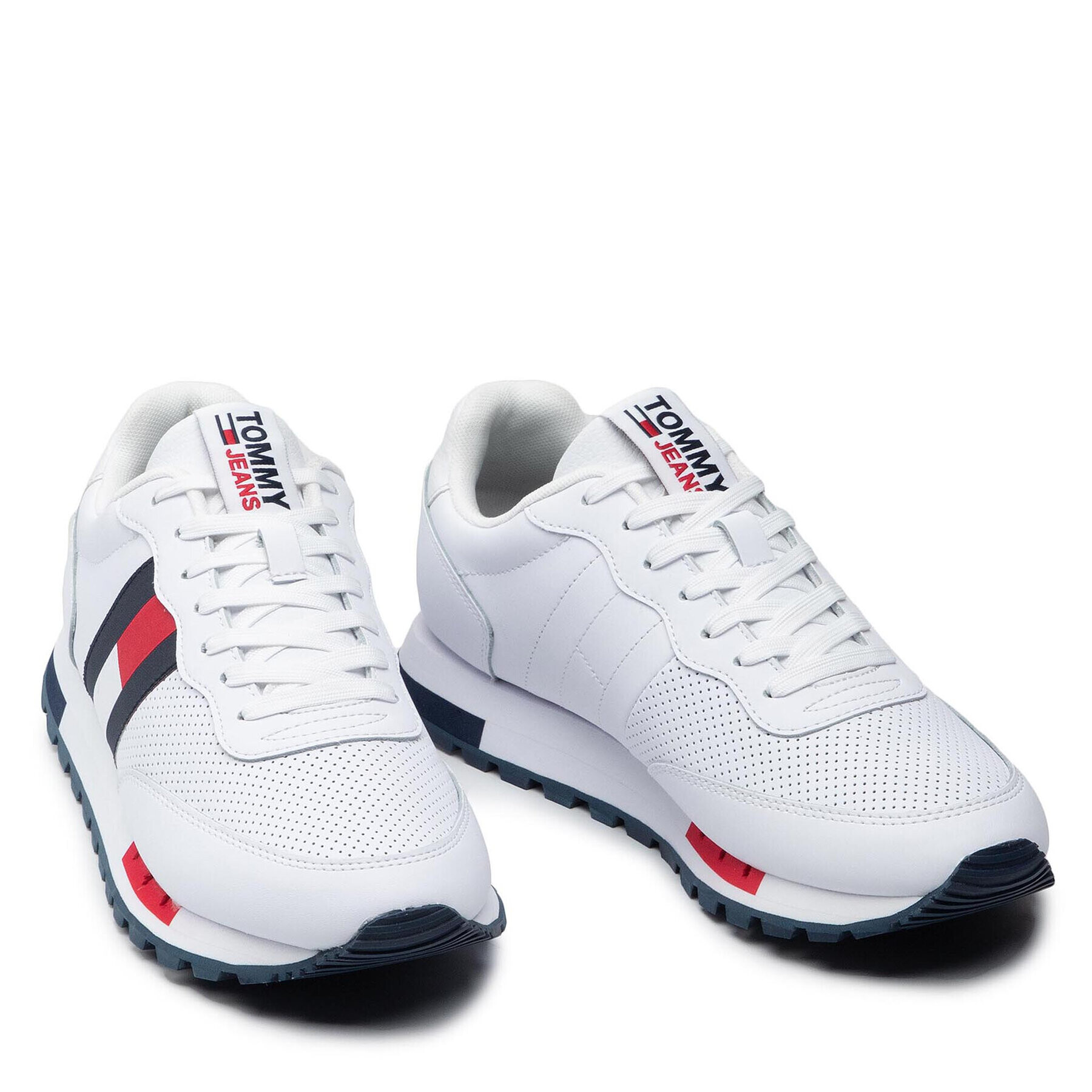 Tommy Jeans Сникърси Retro Tjm Lether Runner EM0EM00726 Бял - Pepit.bg