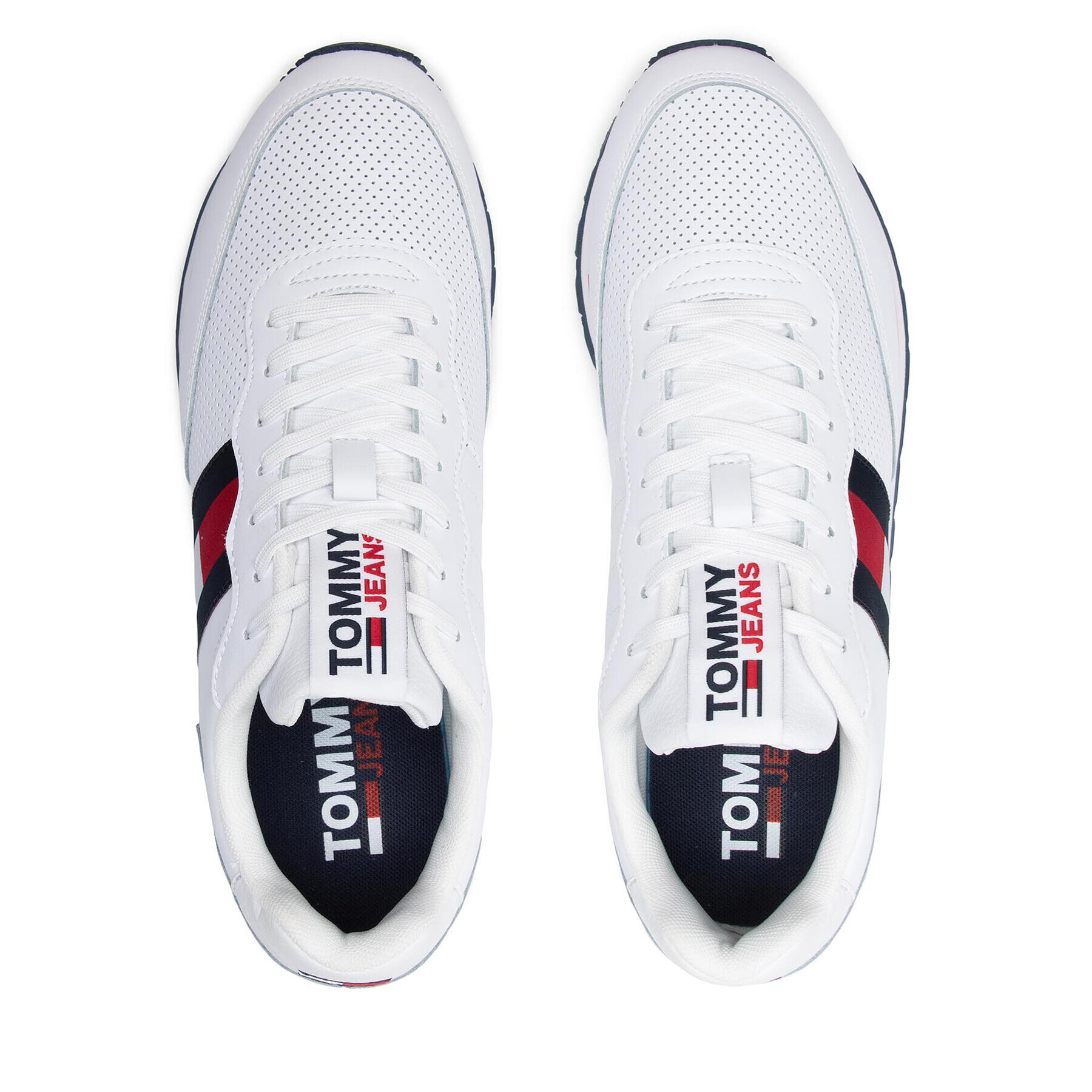 Tommy Jeans Сникърси Retro Tjm Lether Runner EM0EM00726 Бял - Pepit.bg