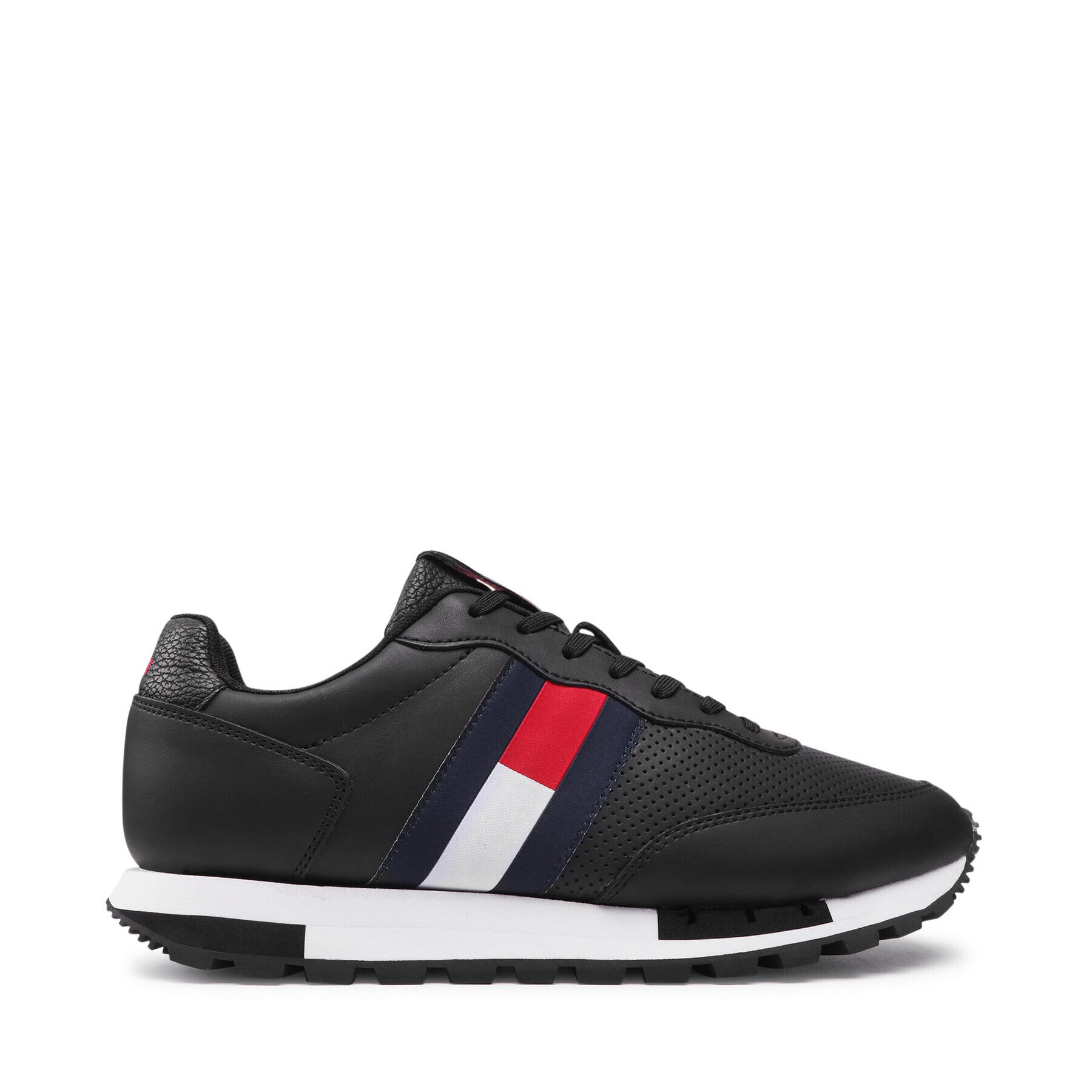 Tommy Jeans Сникърси Retro Tjm Lether Runner EM0EM00726 Черен - Pepit.bg