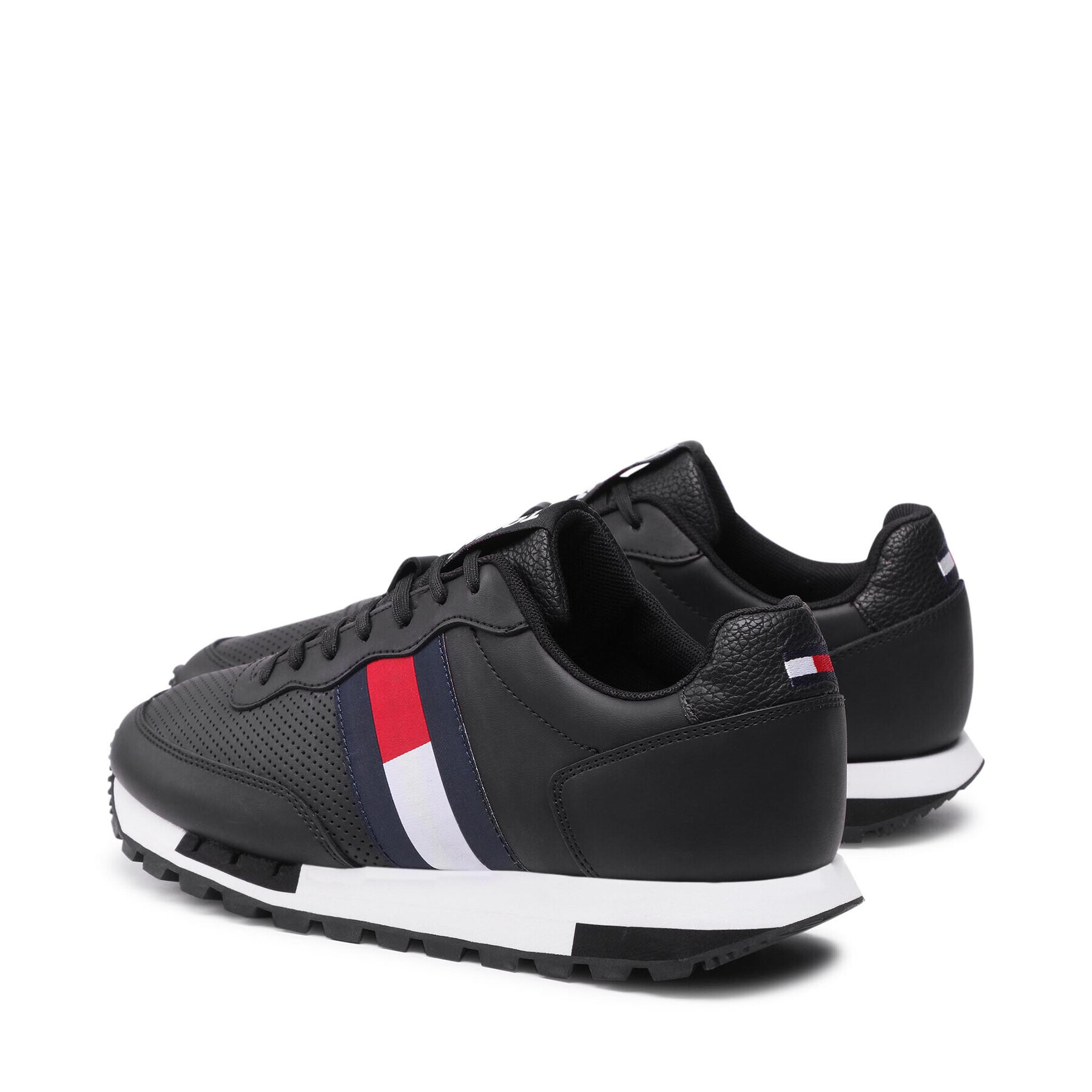 Tommy Jeans Сникърси Retro Tjm Lether Runner EM0EM00726 Черен - Pepit.bg