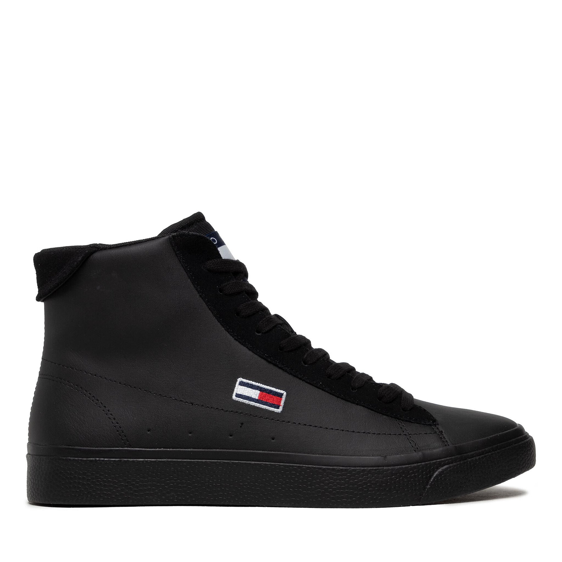 Tommy Jeans Сникърси Retro Vulc High Tjm Leather Черен - Pepit.bg