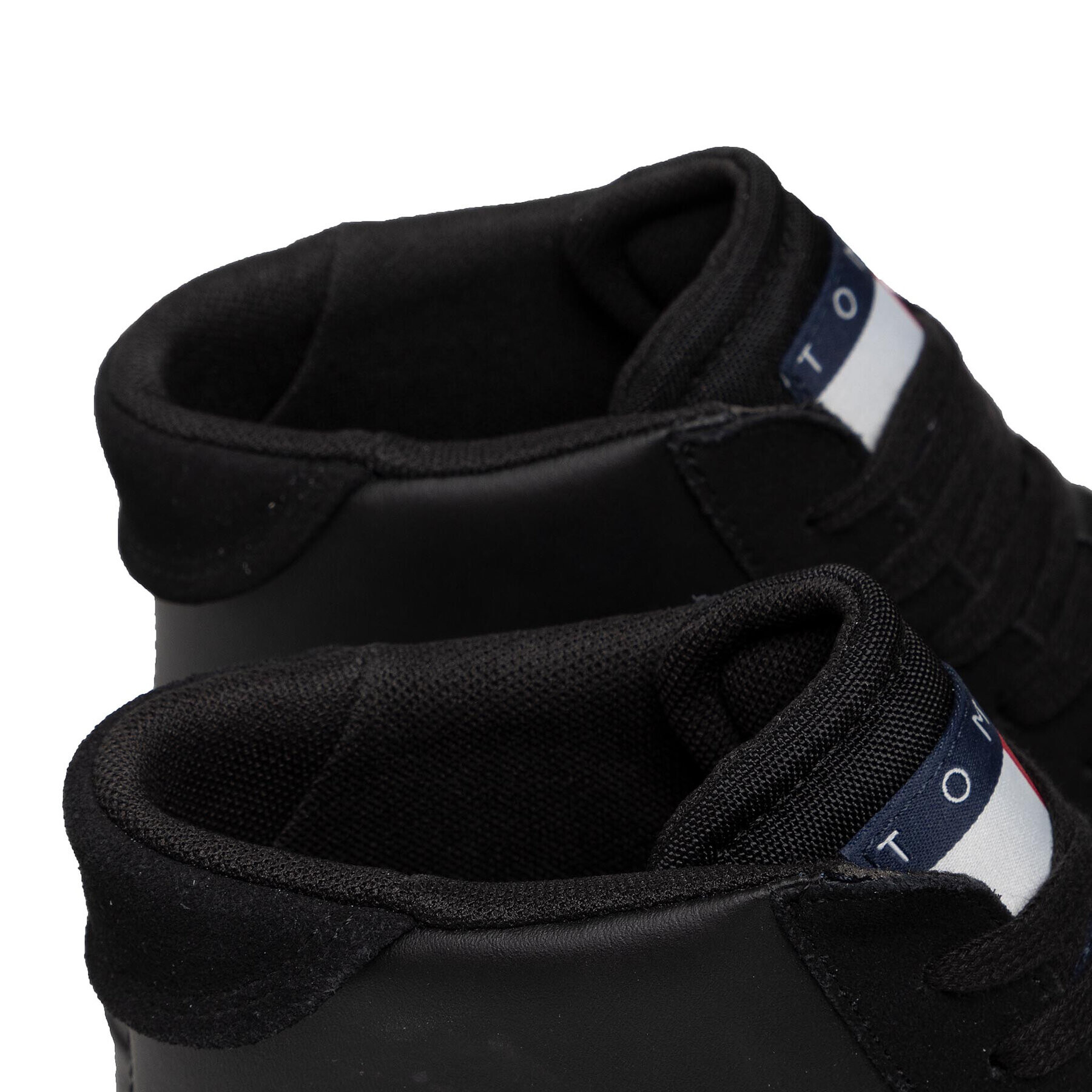 Tommy Jeans Сникърси Retro Vulc High Tjm Leather Черен - Pepit.bg