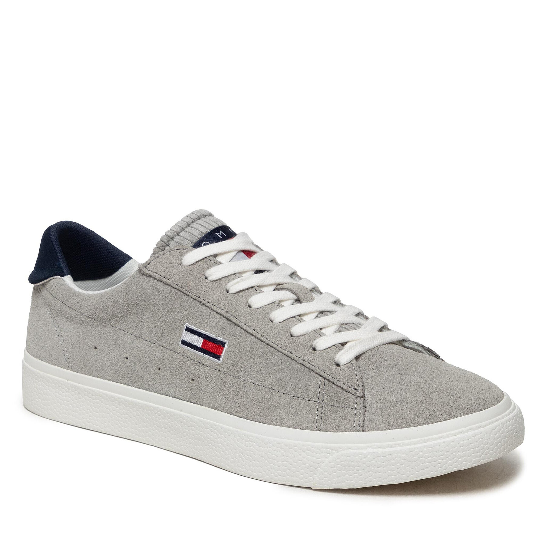 Tommy Jeans Сникърси Retro Vulc Tjm Suede EM0EM00845 Сив - Pepit.bg