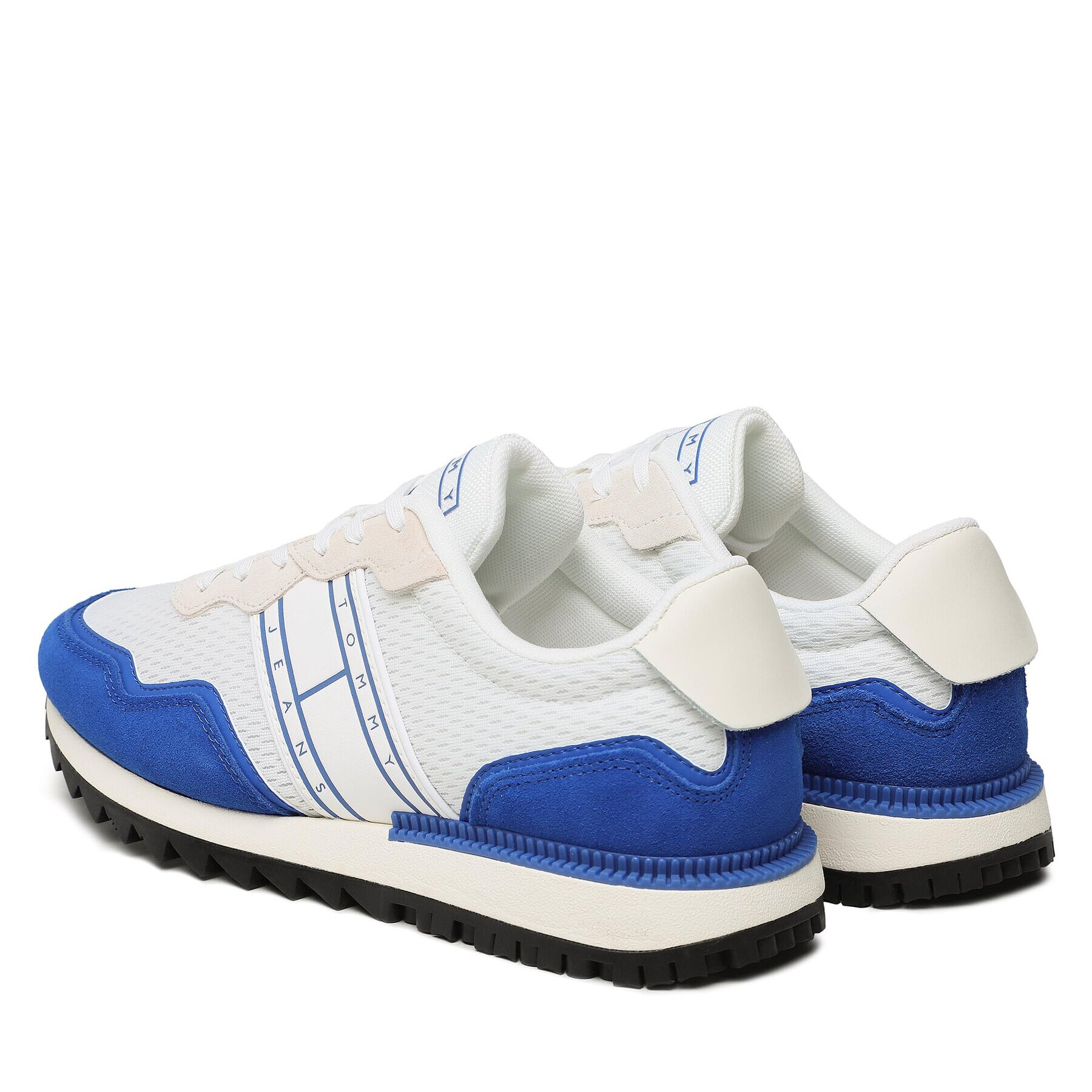 Tommy Jeans Сникърси Runner Mix Material EM0EM01167 Бял - Pepit.bg