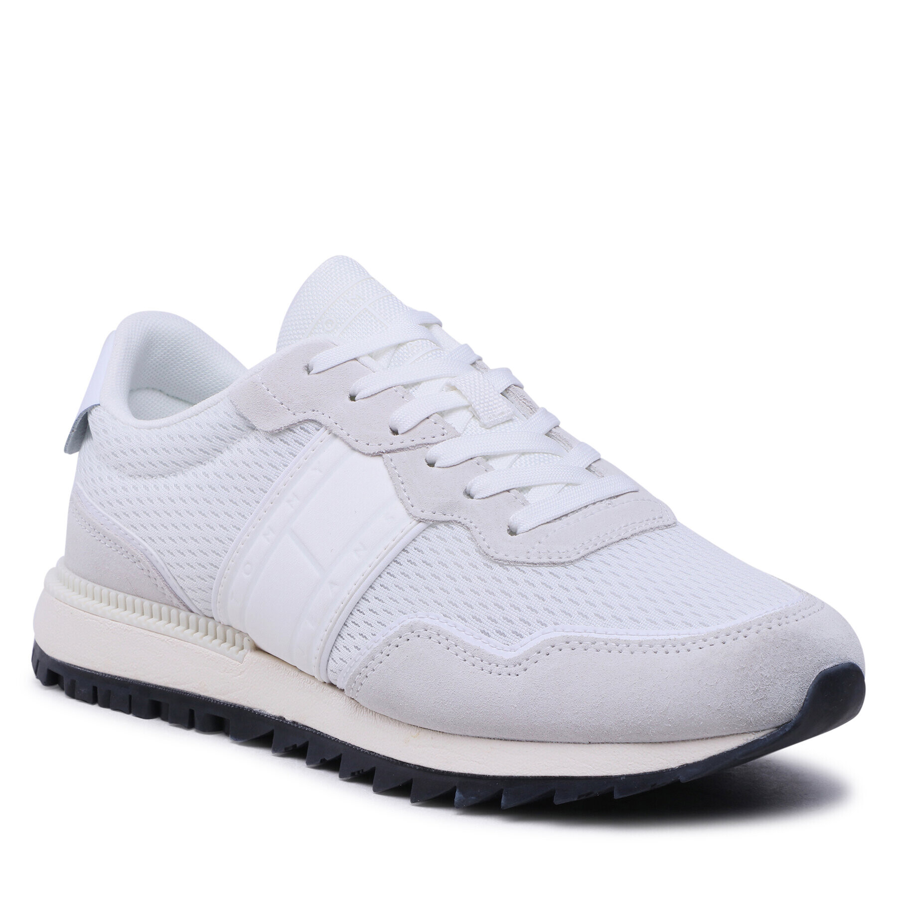Tommy Jeans Сникърси Runner Mix Material EM0EM01167 Бял - Pepit.bg