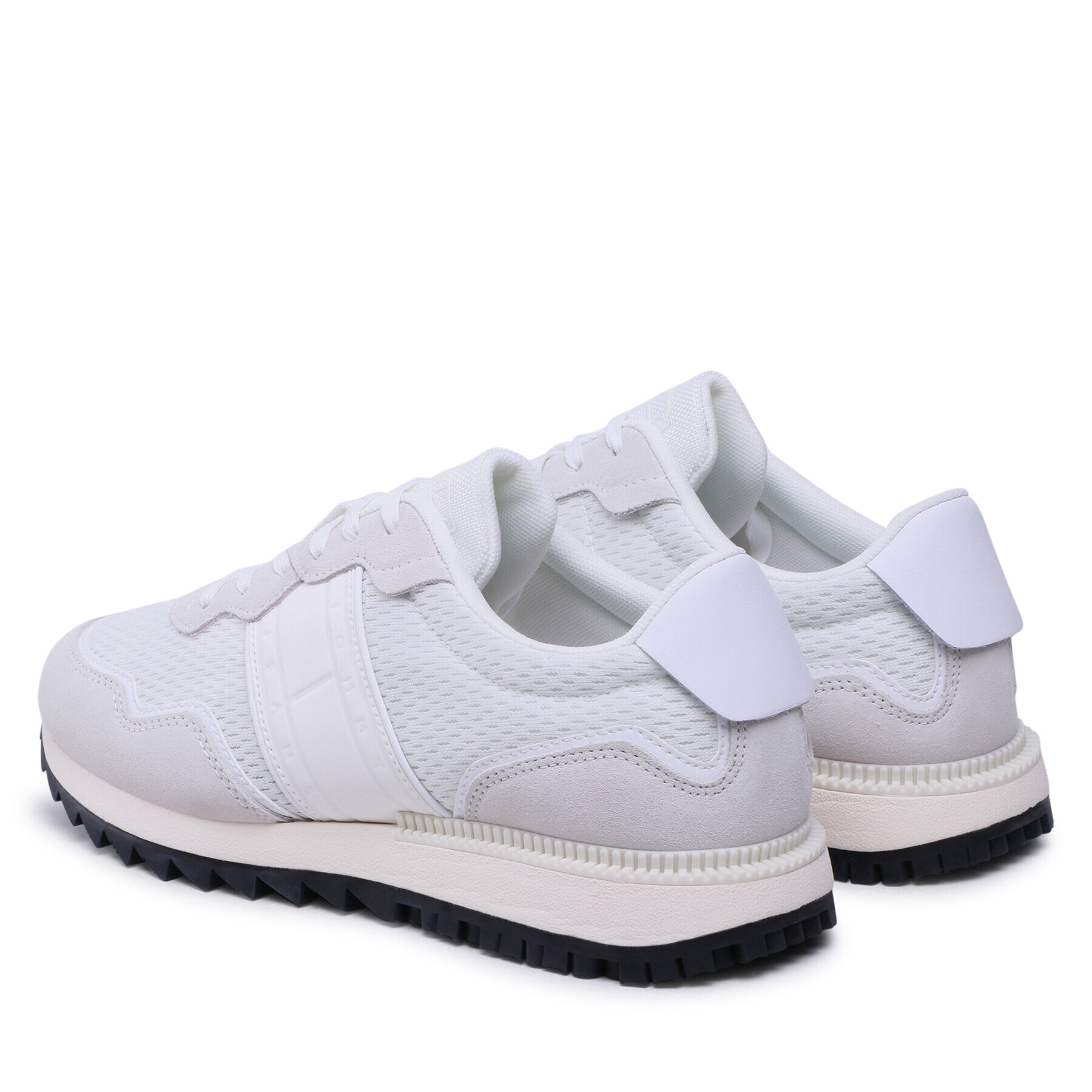 Tommy Jeans Сникърси Runner Mix Material EM0EM01167 Бял - Pepit.bg