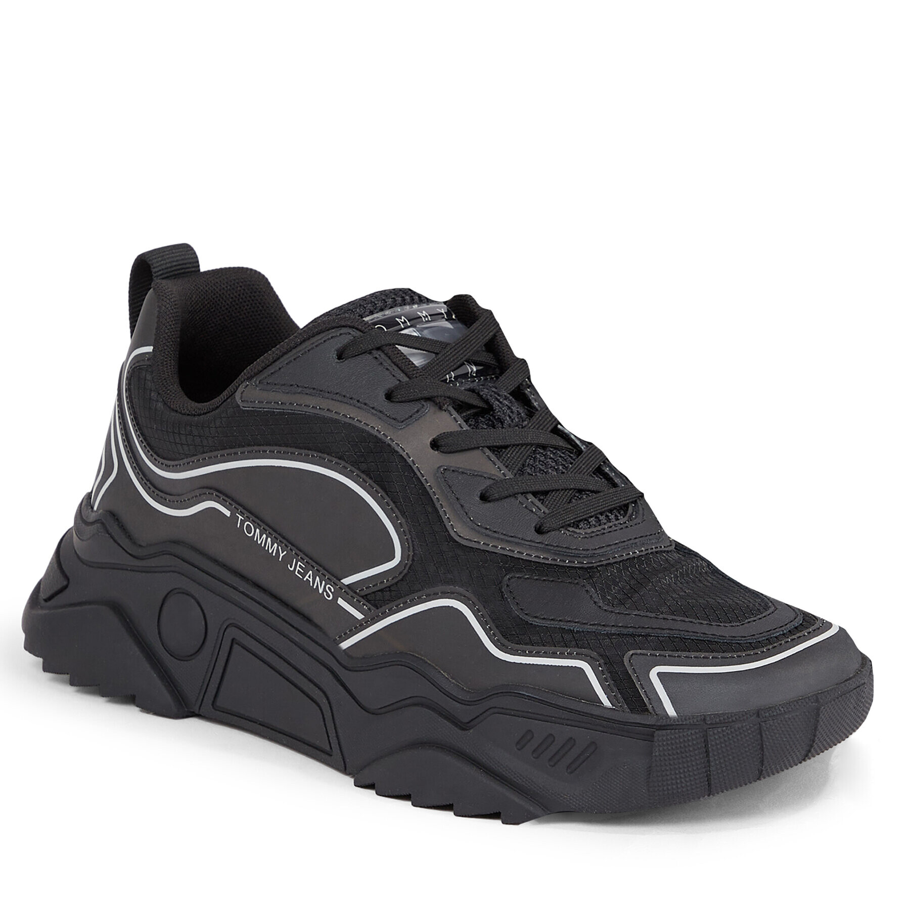 Tommy Jeans Сникърси Runner Translucent EM0EM01293 Черен - Pepit.bg