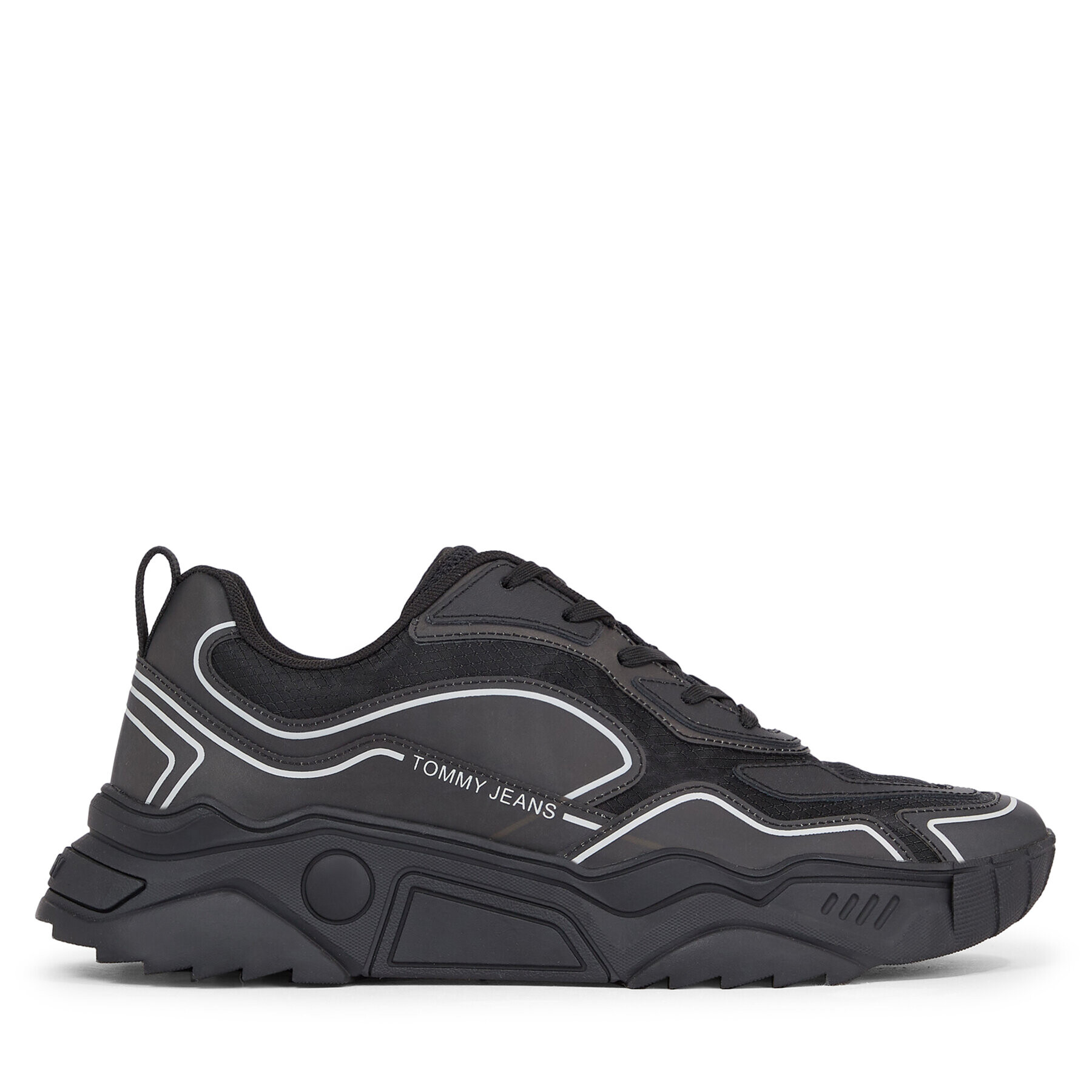 Tommy Jeans Сникърси Runner Translucent EM0EM01293 Черен - Pepit.bg