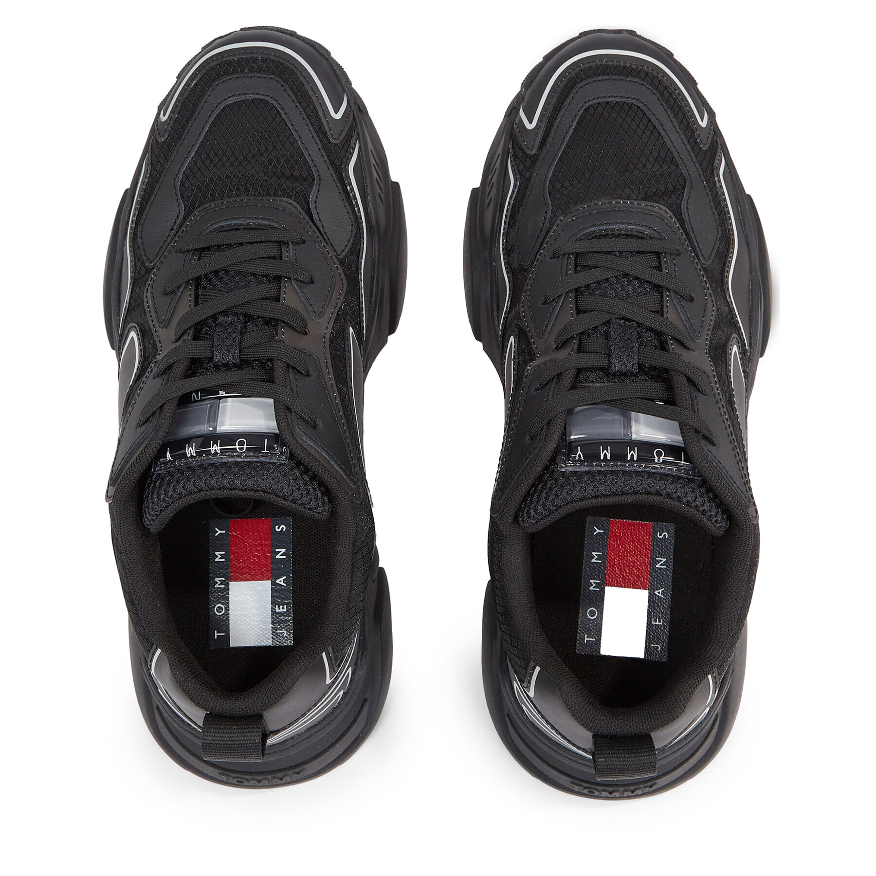 Tommy Jeans Сникърси Runner Translucent EM0EM01293 Черен - Pepit.bg