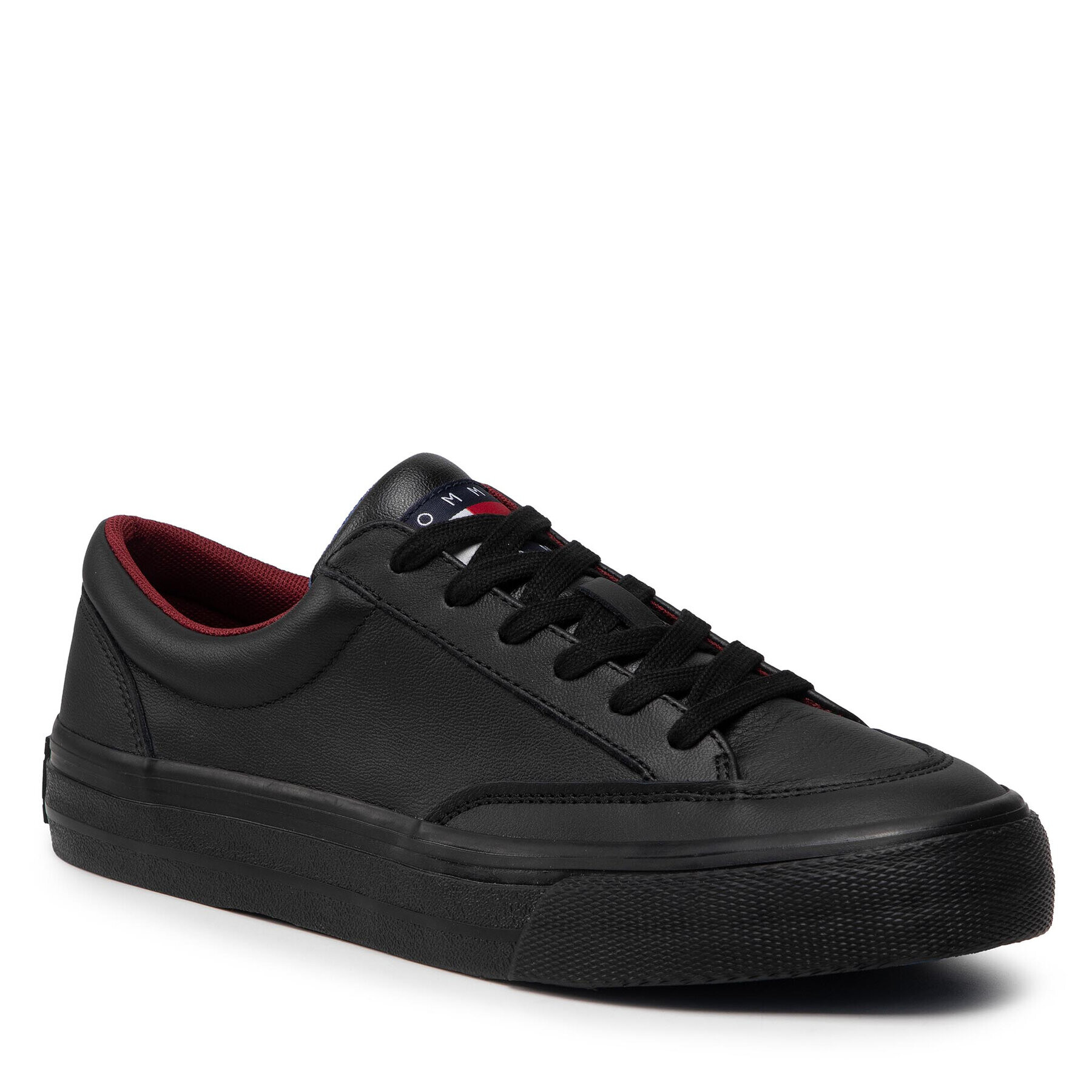 Tommy Jeans Сникърси Skate Leather Vulc EM0EM00881 Черен - Pepit.bg