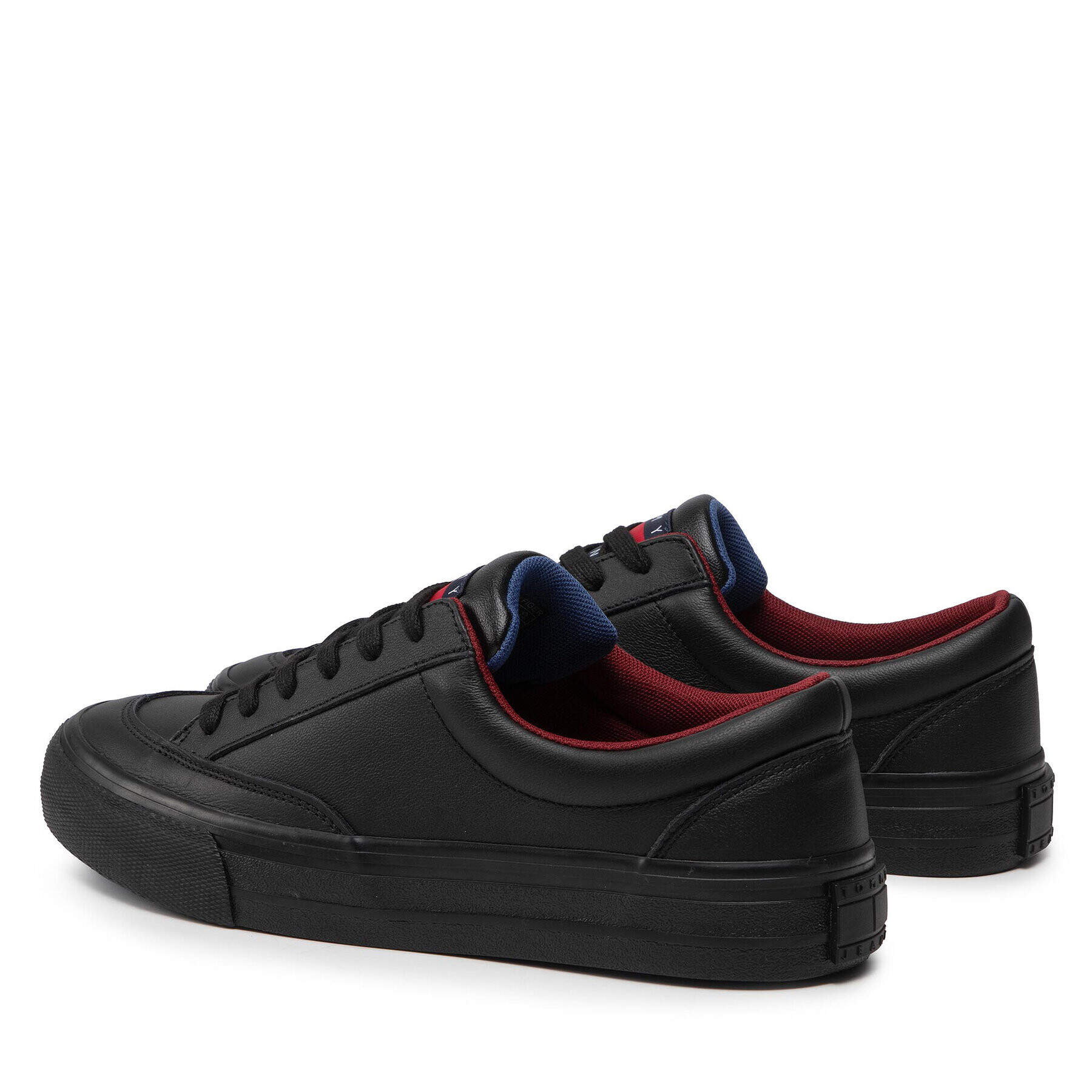 Tommy Jeans Сникърси Skate Leather Vulc EM0EM00881 Черен - Pepit.bg