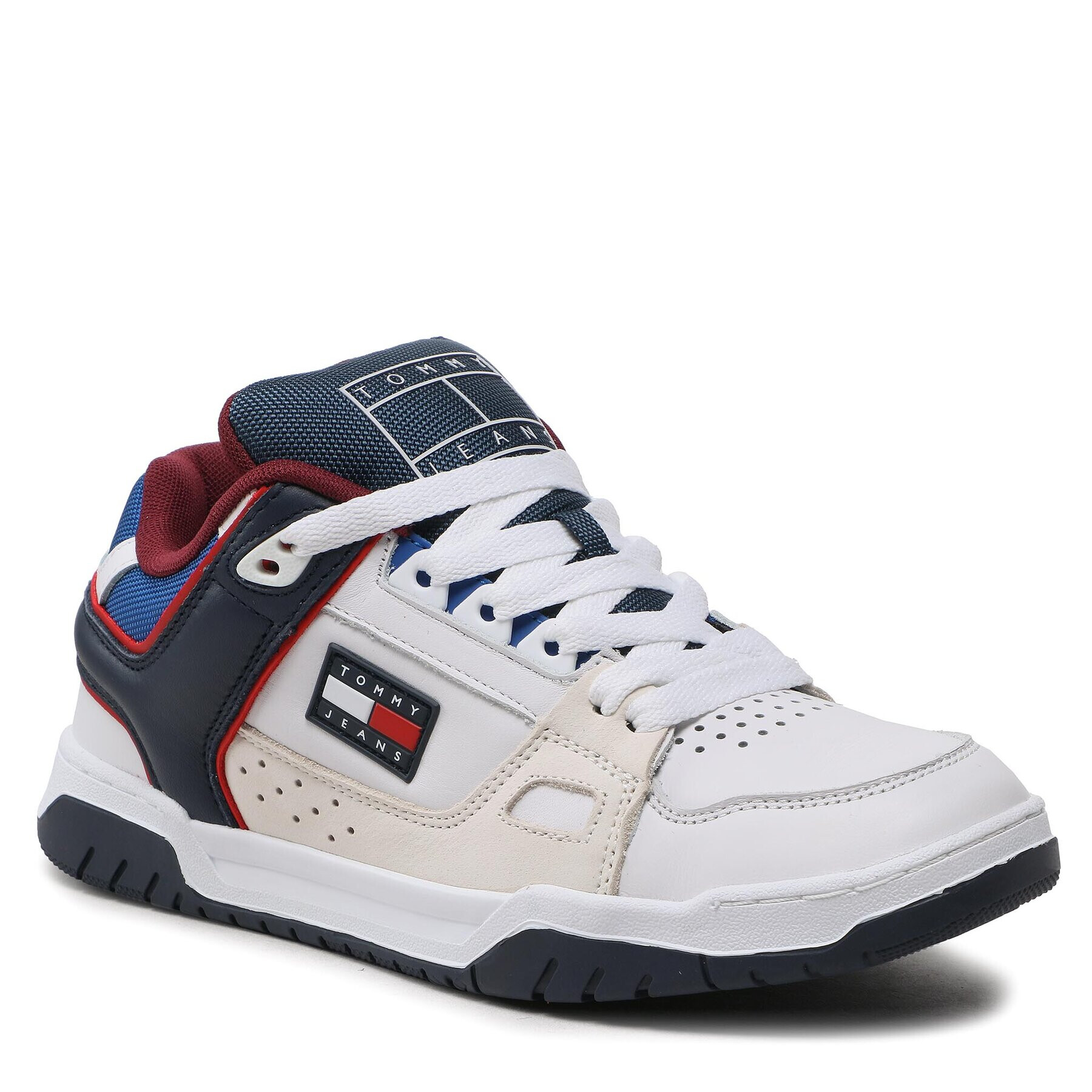 Tommy Jeans Сникърси Skate Sneaker EM0EM01042 Бял - Pepit.bg