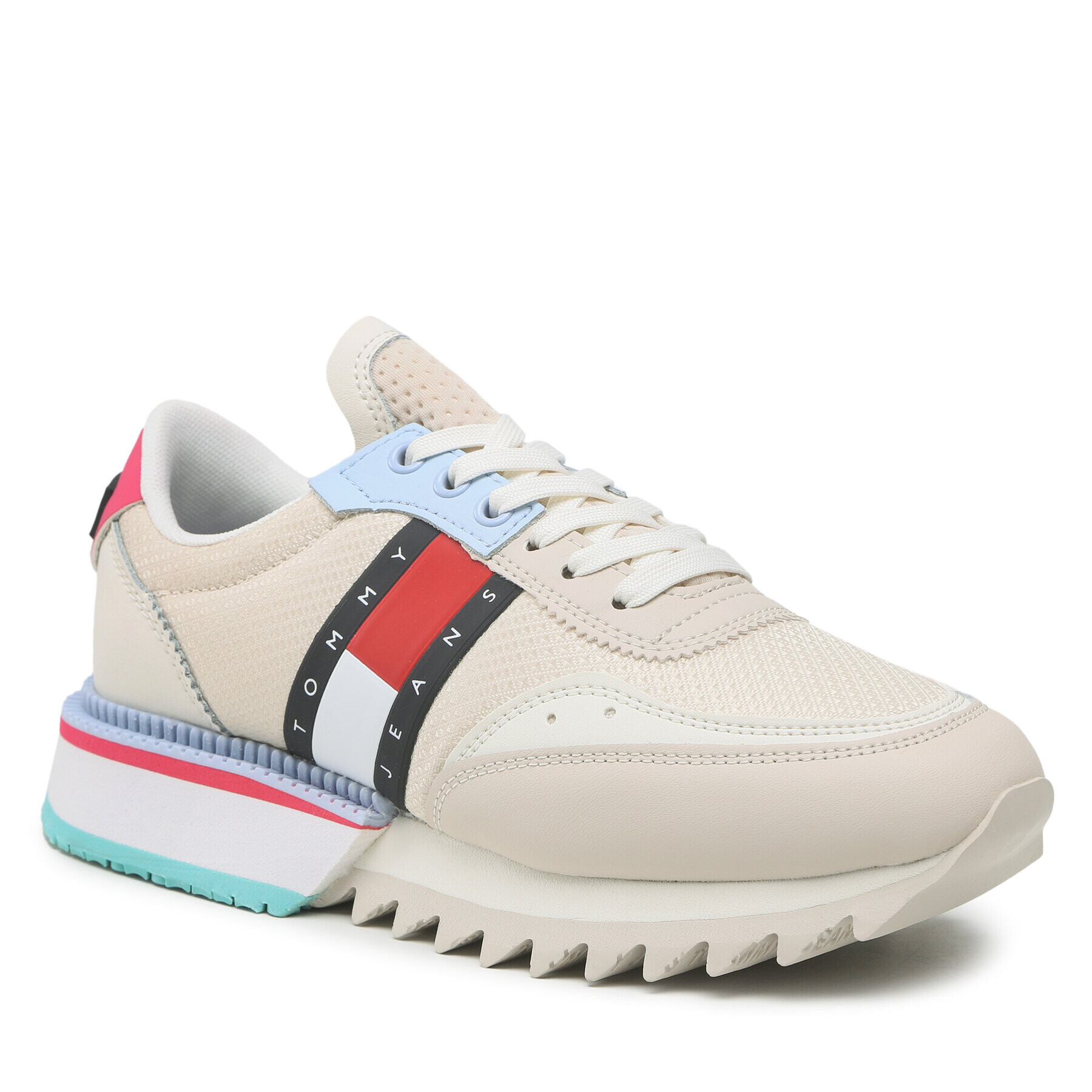 Tommy Jeans Сникърси Sneaker Cleated EN0EN02055 Бежов - Pepit.bg