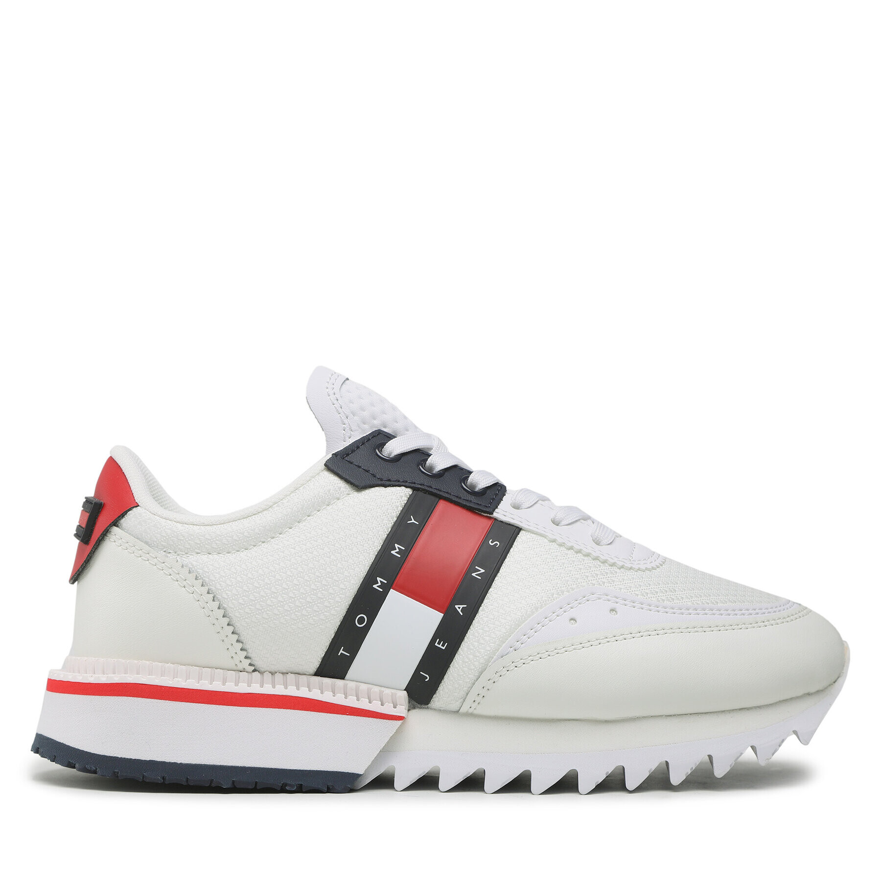 Tommy Jeans Сникърси Sneaker Cleated EN0EN02055 Бял - Pepit.bg