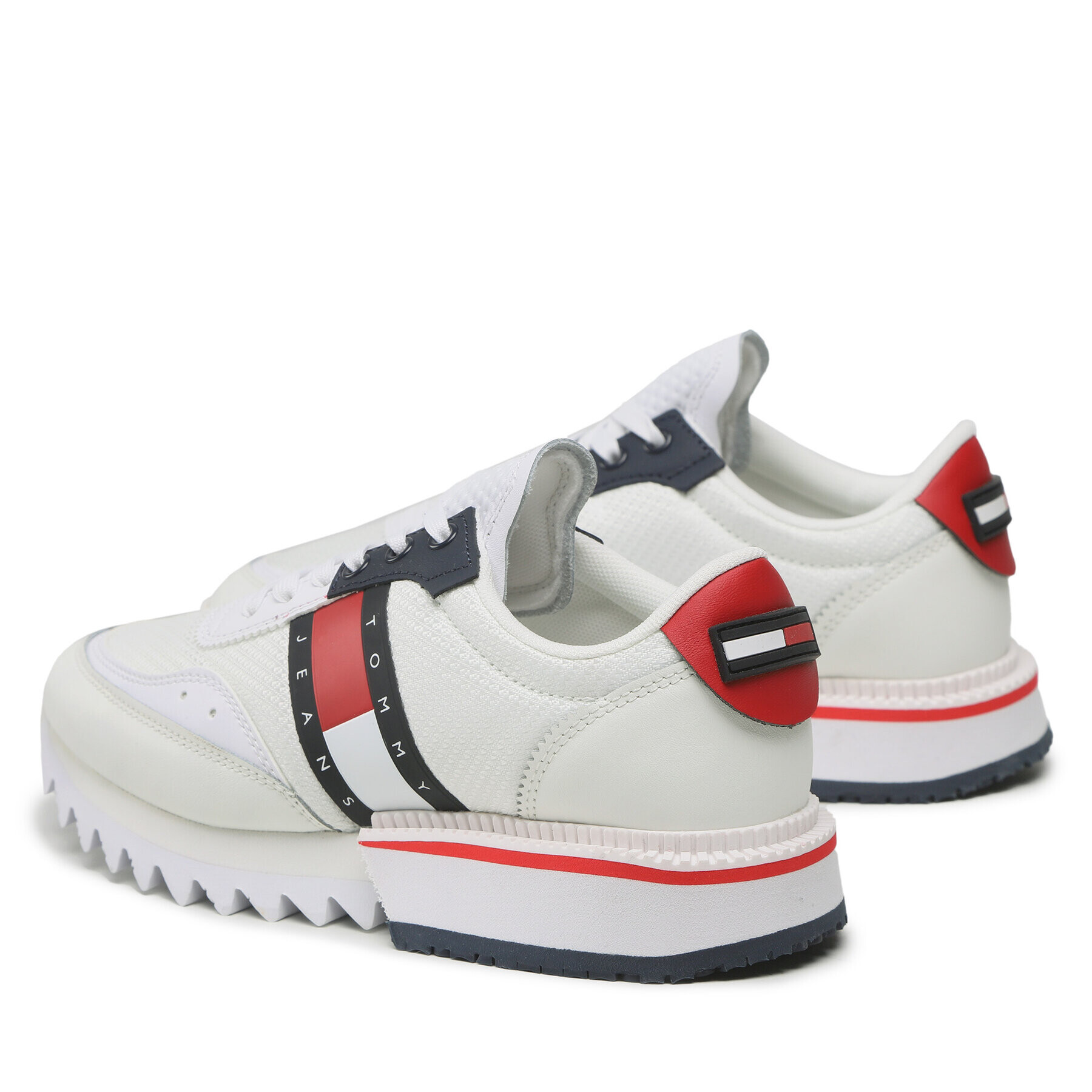 Tommy Jeans Сникърси Sneaker Cleated EN0EN02055 Бял - Pepit.bg