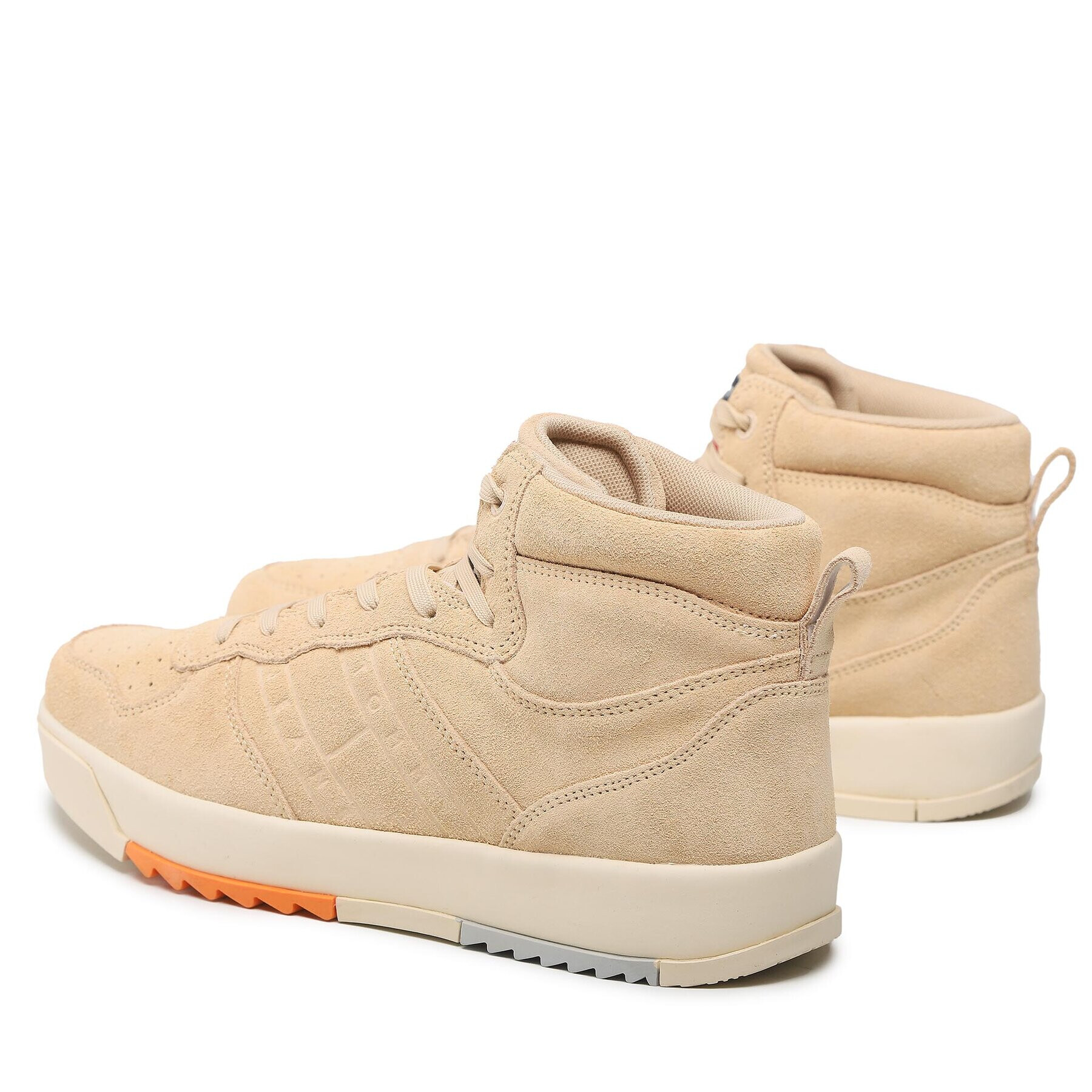 Tommy Jeans Сникърси Suede Basket Midcut EM0EM01072 Бежов - Pepit.bg