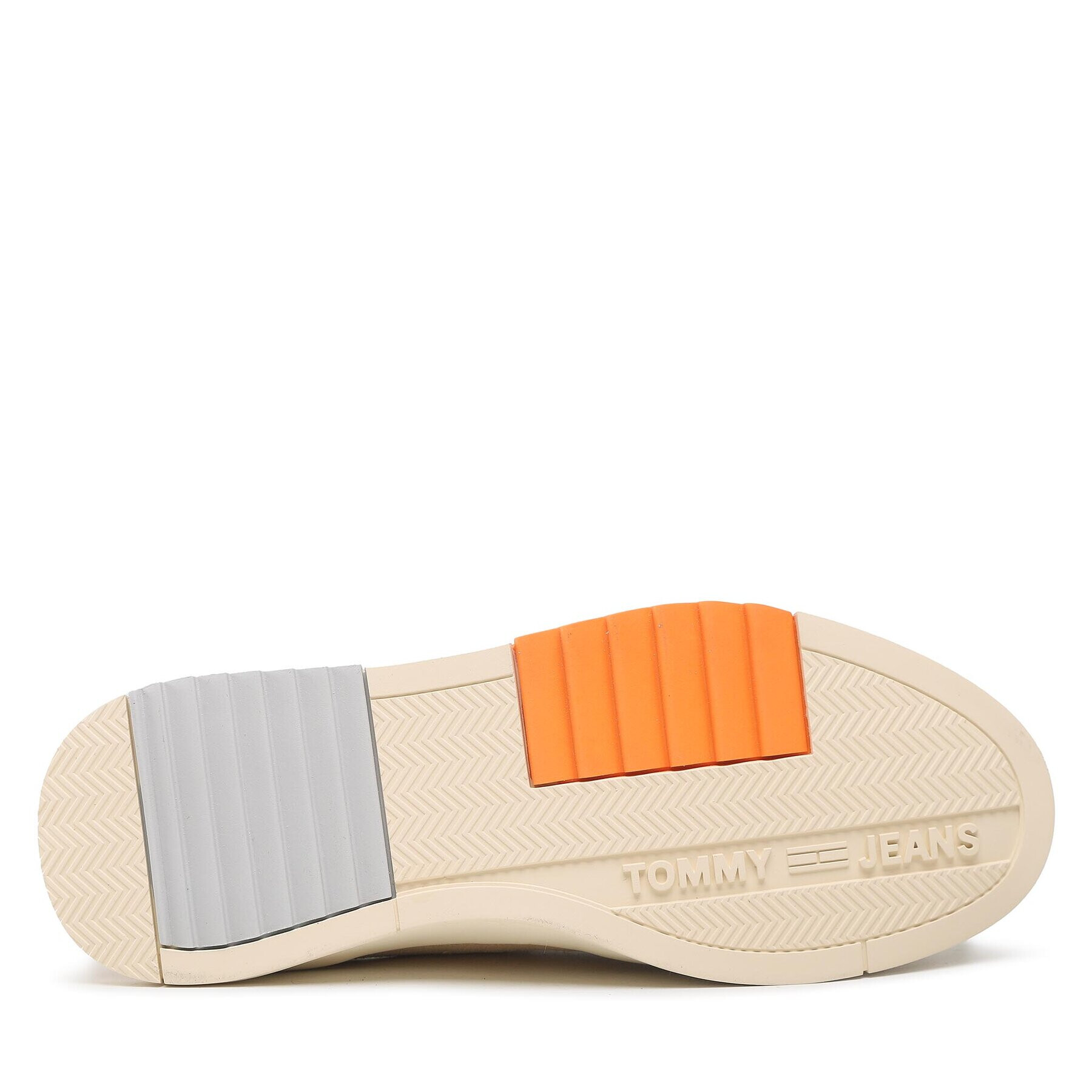 Tommy Jeans Сникърси Suede Basket Midcut EM0EM01072 Бежов - Pepit.bg