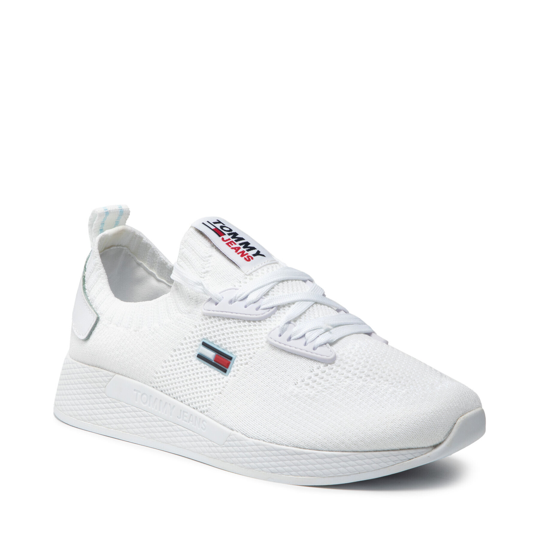 Tommy Jeans Сникърси Technical Flexi Knitted Runner EN0EN01416 Бял - Pepit.bg