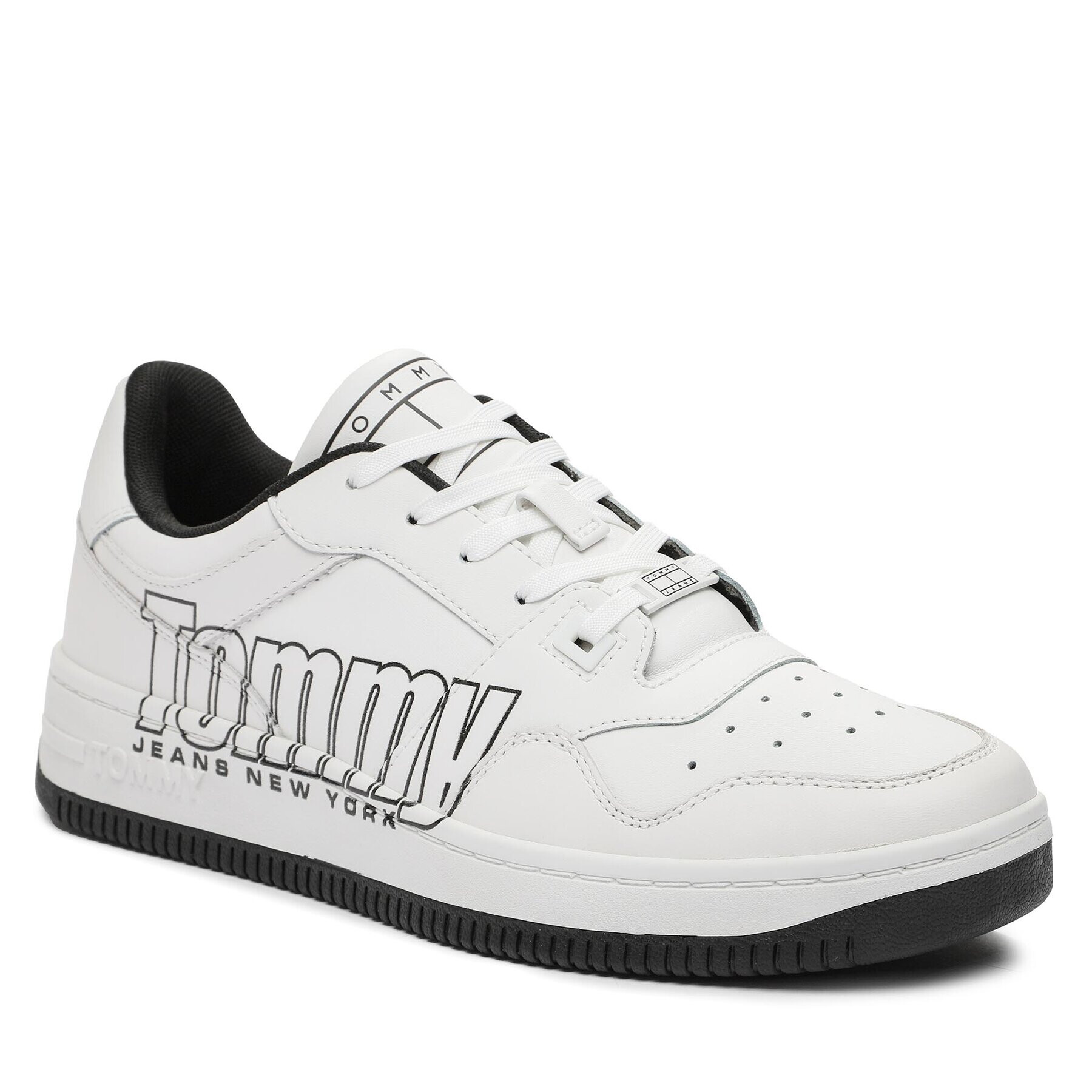 Tommy Jeans Сникърси Tjm Basket Logo EM0EM01257 Бял - Pepit.bg