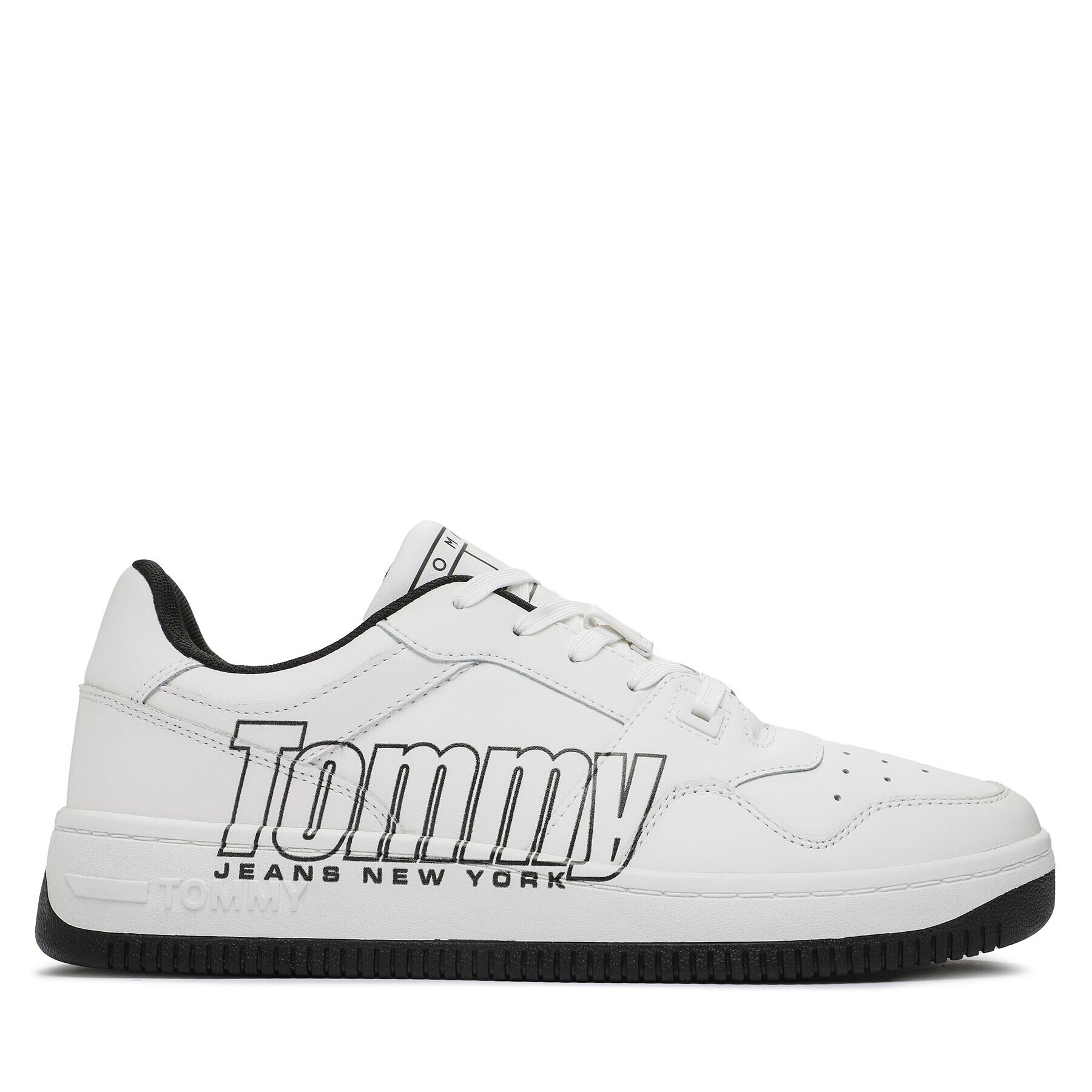 Tommy Jeans Сникърси Tjm Basket Logo EM0EM01257 Бял - Pepit.bg
