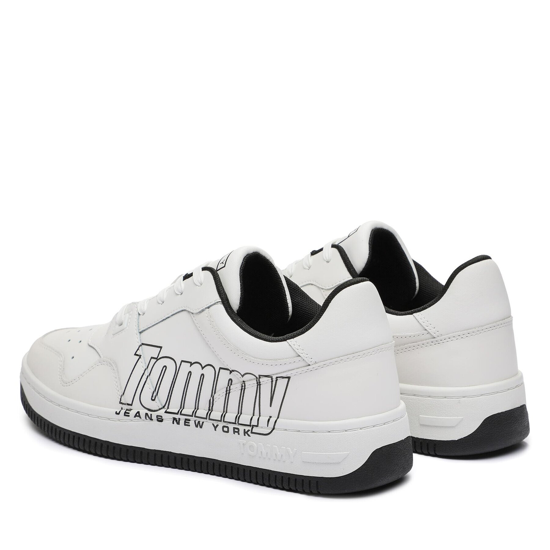 Tommy Jeans Сникърси Tjm Basket Logo EM0EM01257 Бял - Pepit.bg