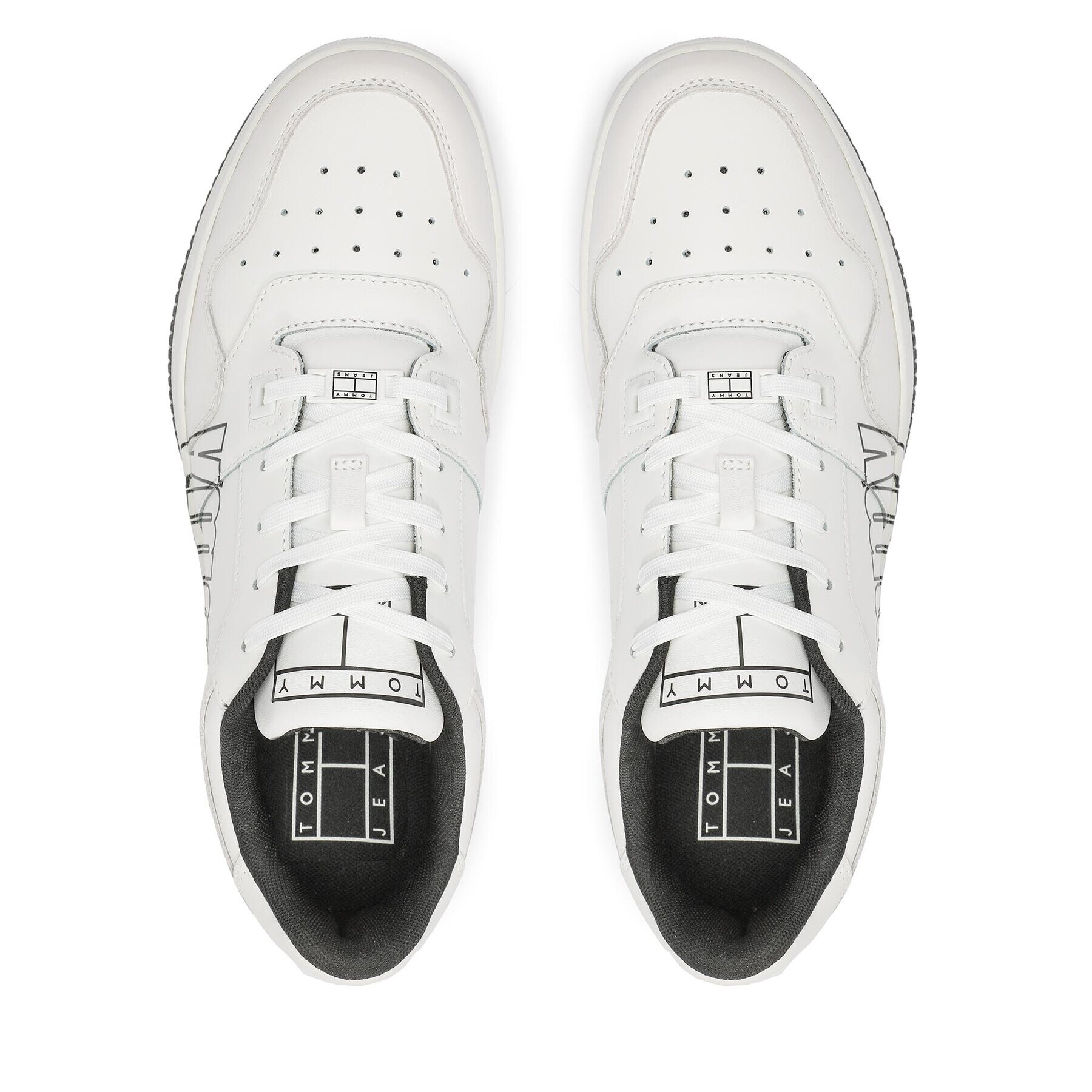 Tommy Jeans Сникърси Tjm Basket Logo EM0EM01257 Бял - Pepit.bg