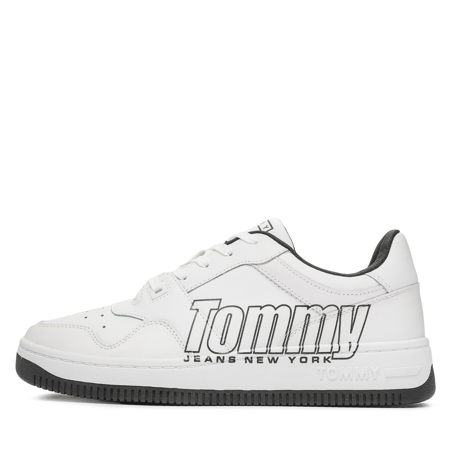 Tommy Jeans Сникърси Tjm Basket Logo EM0EM01257 Бял - Pepit.bg