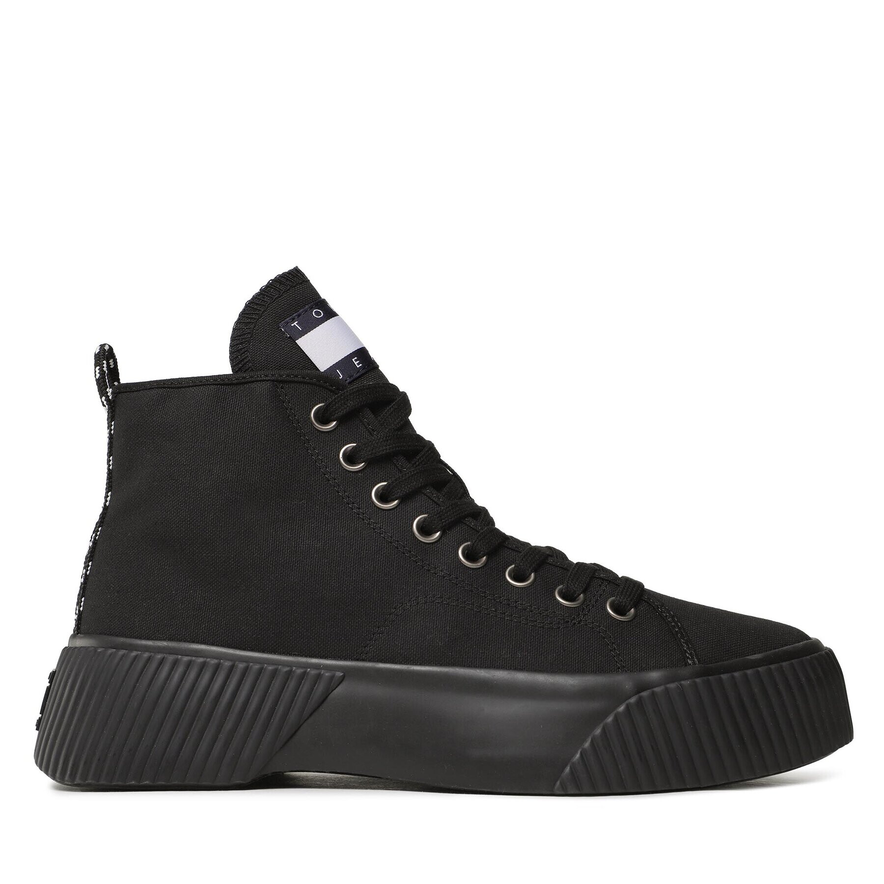 Tommy Jeans Сникърси Tjm Mid Platfirm EM0EM01198 Черен - Pepit.bg