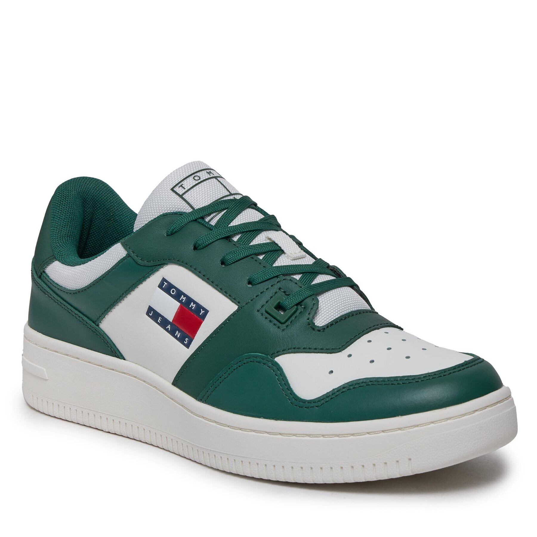 Tommy Jeans Сникърси Tjm Retro Basket Ess EM0EM01395 Зелен - Pepit.bg