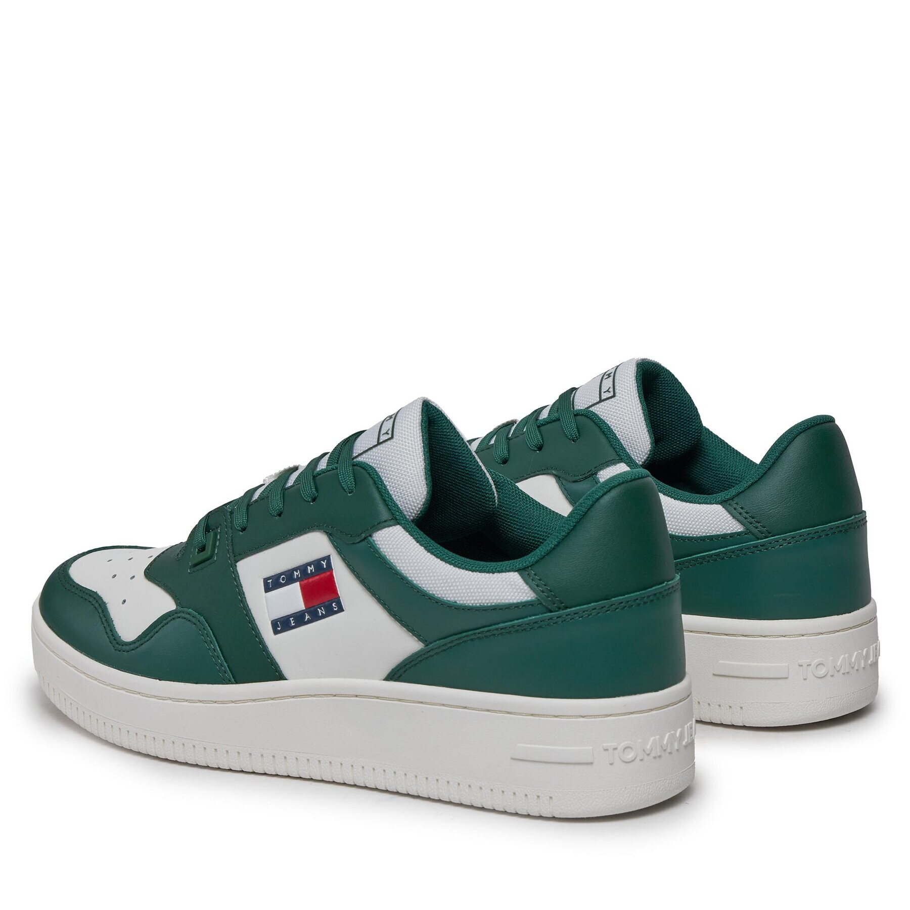 Tommy Jeans Сникърси Tjm Retro Basket Ess EM0EM01395 Зелен - Pepit.bg