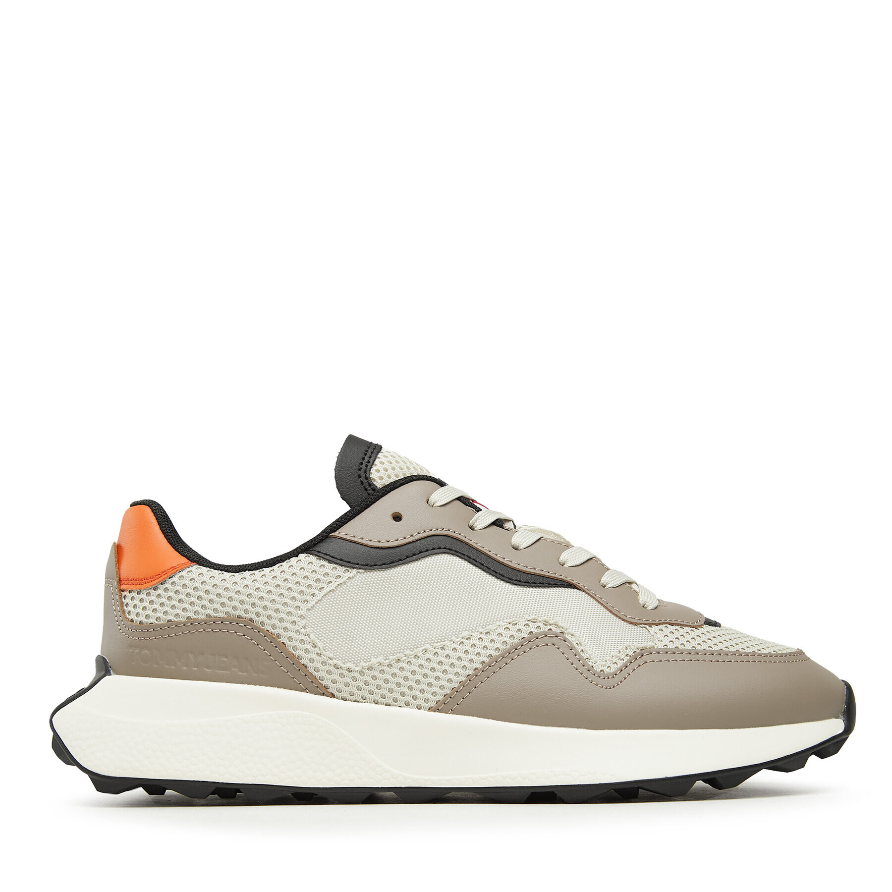 Tommy Jeans Сникърси Tjm Runner Mix Material EM0EM01259 Бежов - Pepit.bg
