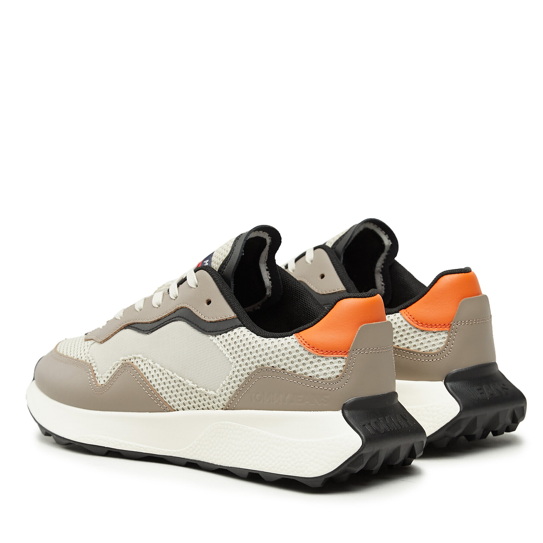 Tommy Jeans Сникърси Tjm Runner Mix Material EM0EM01259 Бежов - Pepit.bg