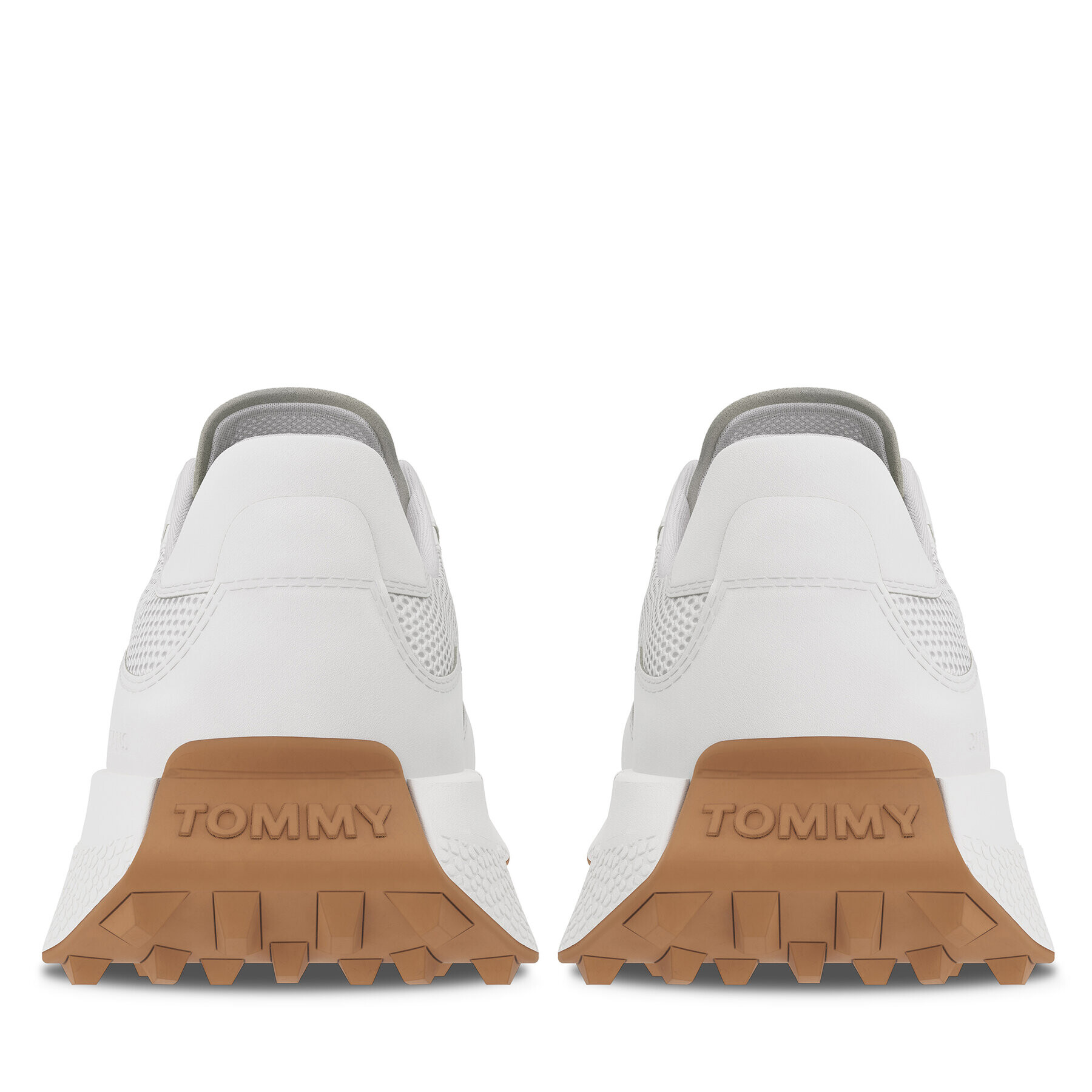 Tommy Jeans Сникърси Tjm Runner Mix Material EM0EM01259 Бял - Pepit.bg